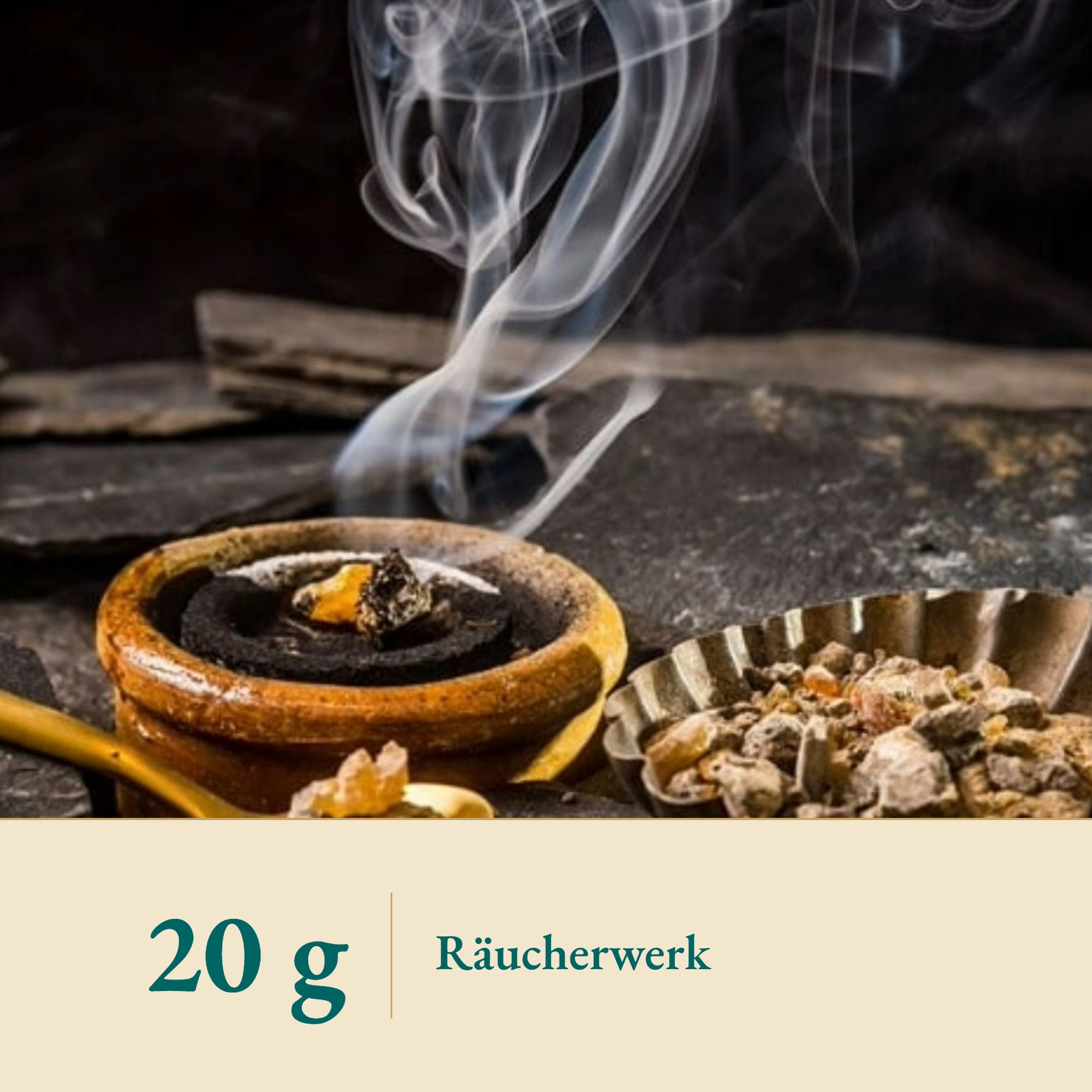 Nahaufnahme Palo Santo Harz leicht gekörnt – Kräuterparadies seit 1887