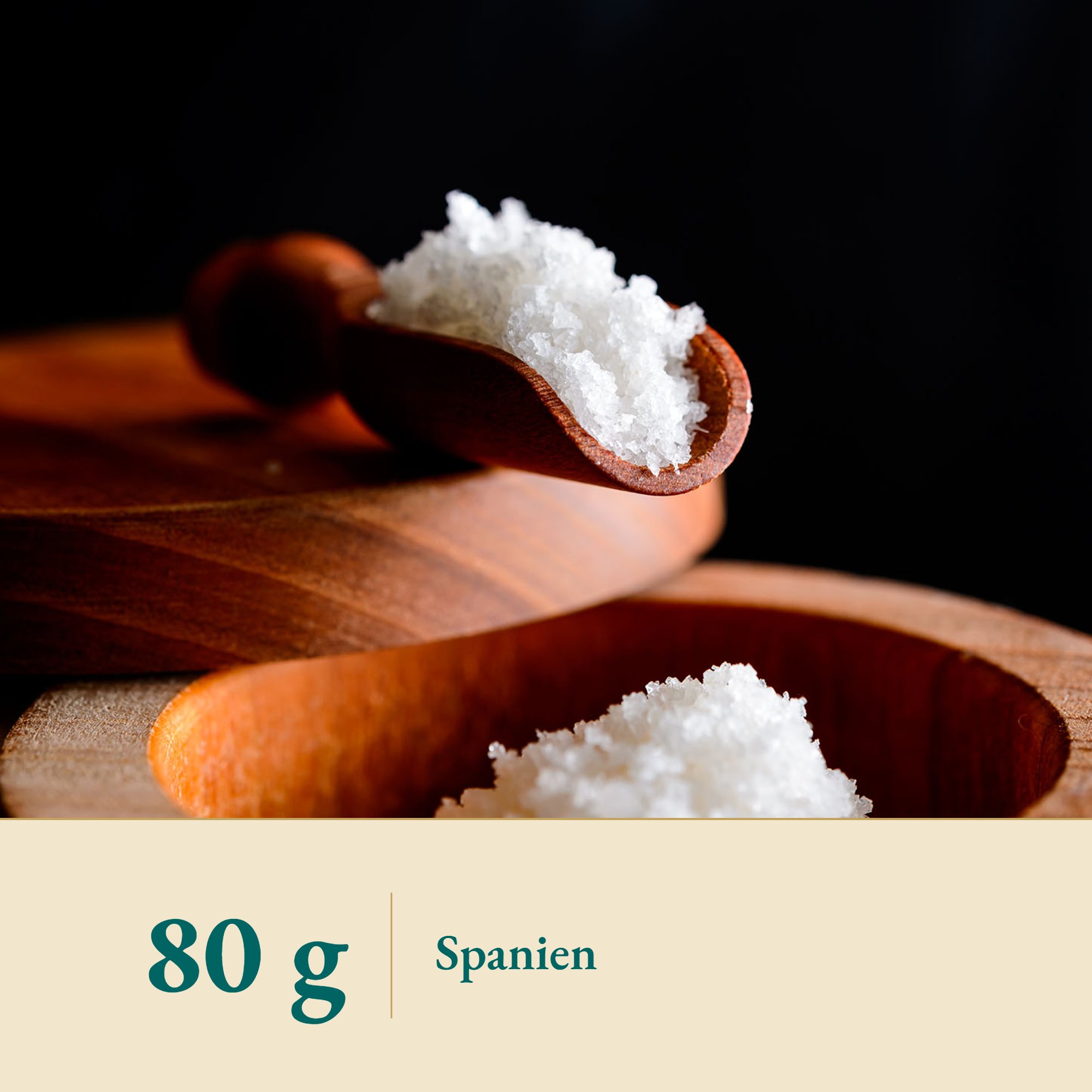 Nahaufnahme Fleur de Sel Costa Dorada aus Spanien – Kräuterparadies seit 1887