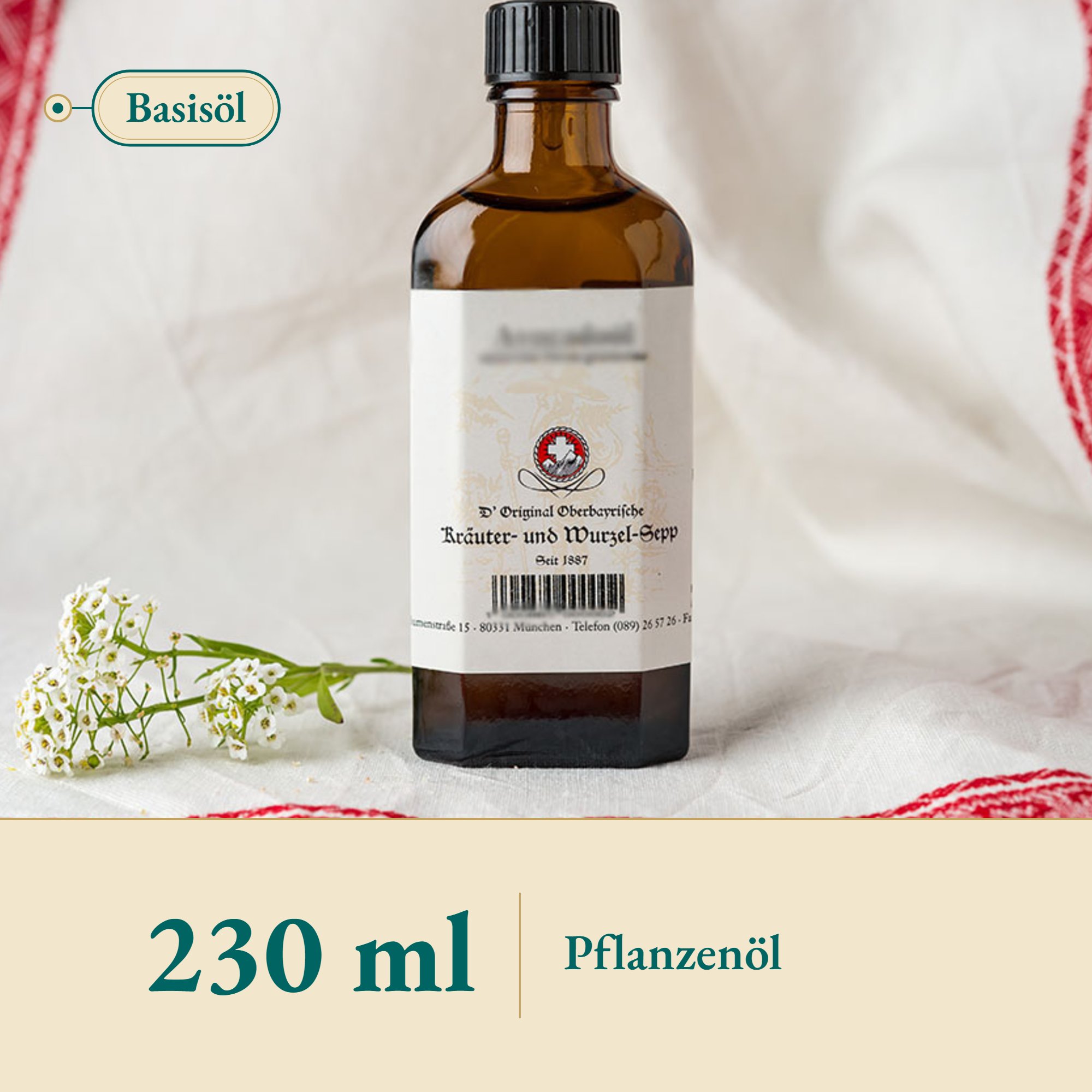 Nahaufnahme Johanniskraut Massageöl – Kräuterparadies seit 1887