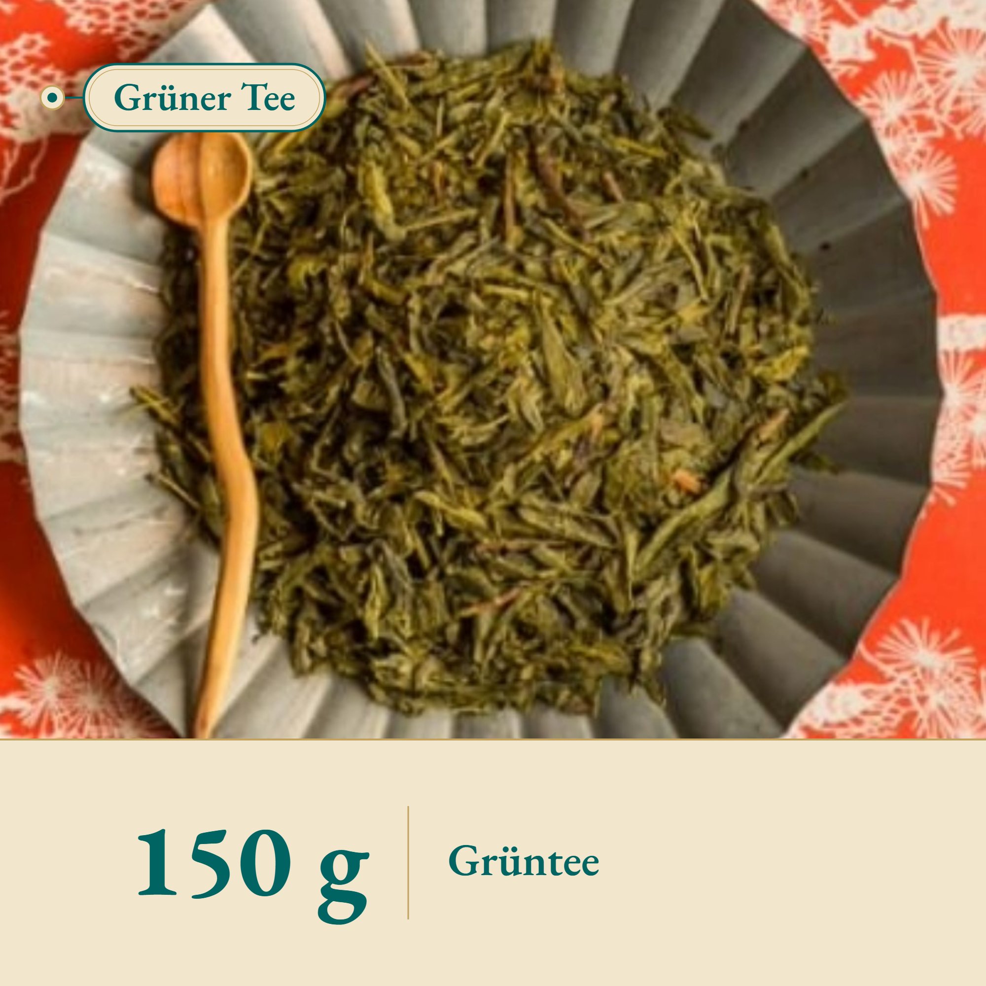 Nahaufnahme Grüner Tee Sencha – Kräuterparadies seit 1887