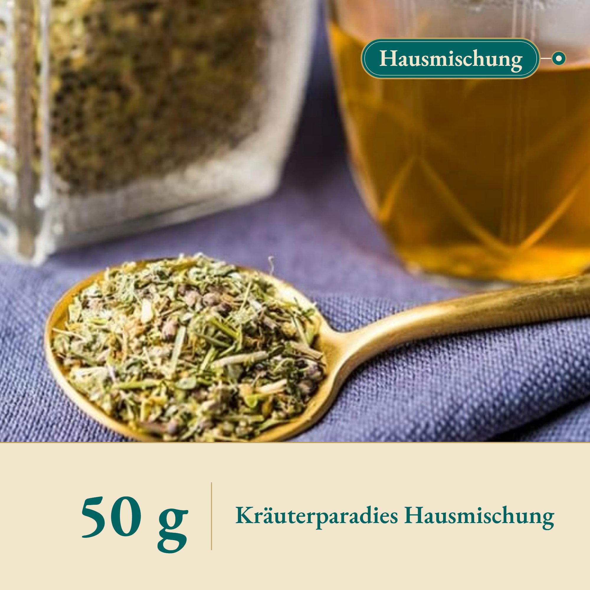 Nahaufnahme kl.Periode – Kräuterparadies seit 1887