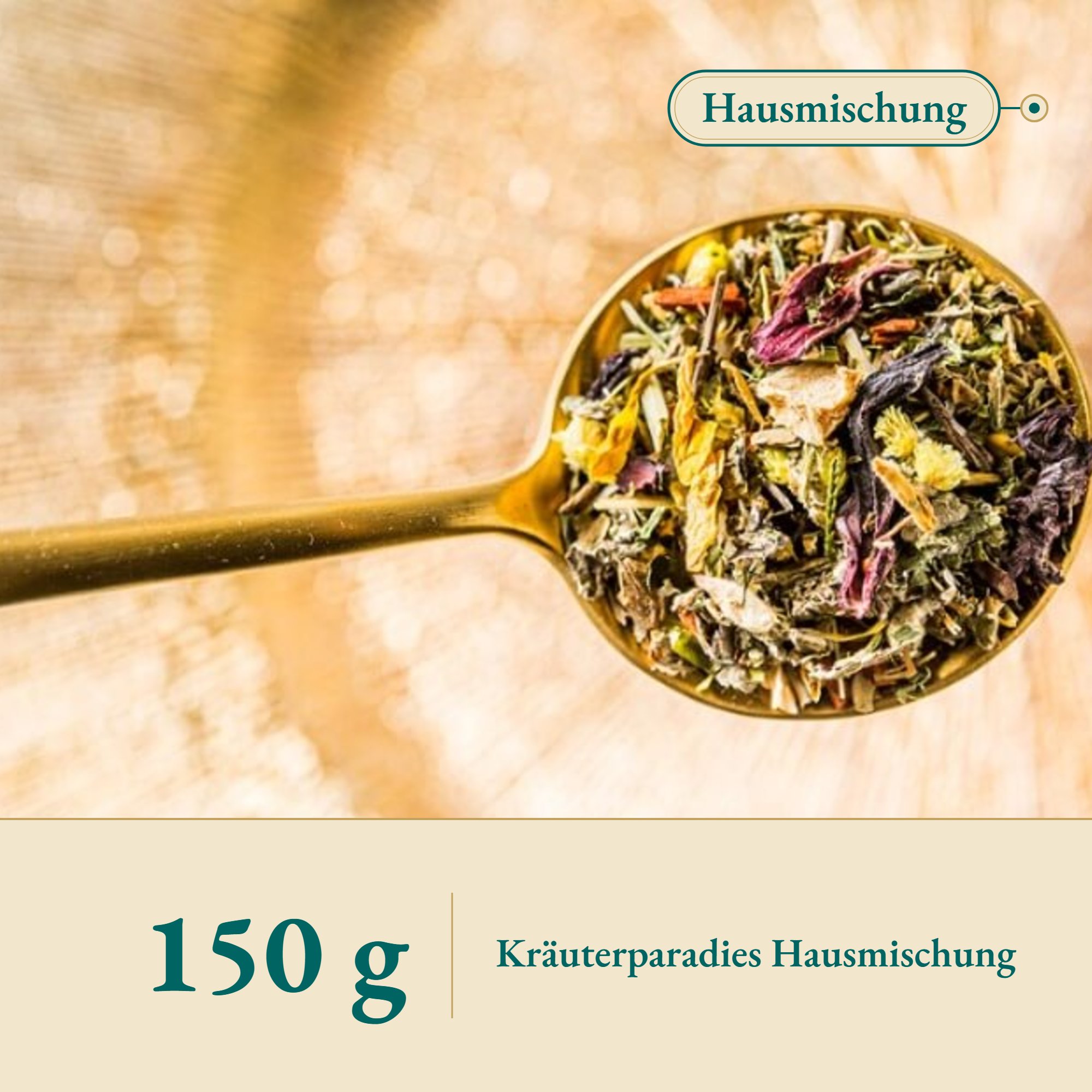 Nahaufnahme Haustee E – Kräuterparadies seit 1887