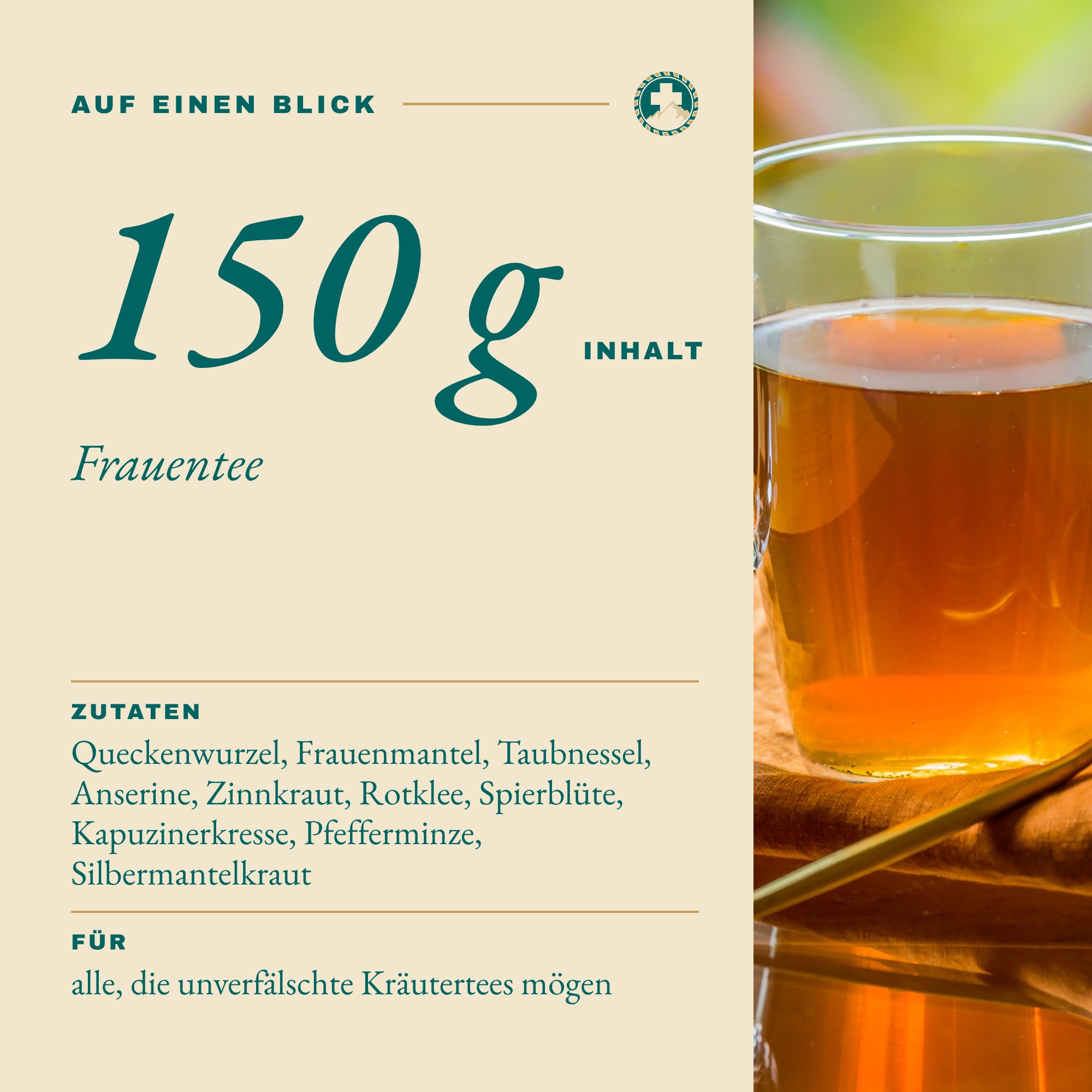 Frauentee 150 g auf einen Blick: Inhalt und Zutaten