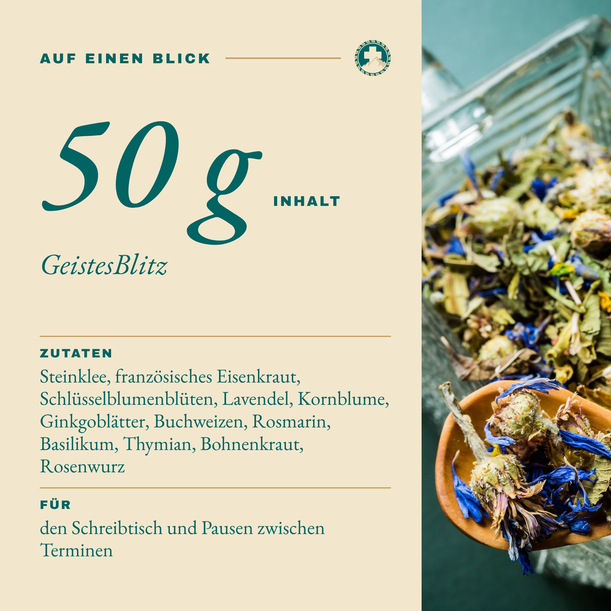 GeistesBlitz 50 g auf einen Blick: Inhalt und Zutaten
