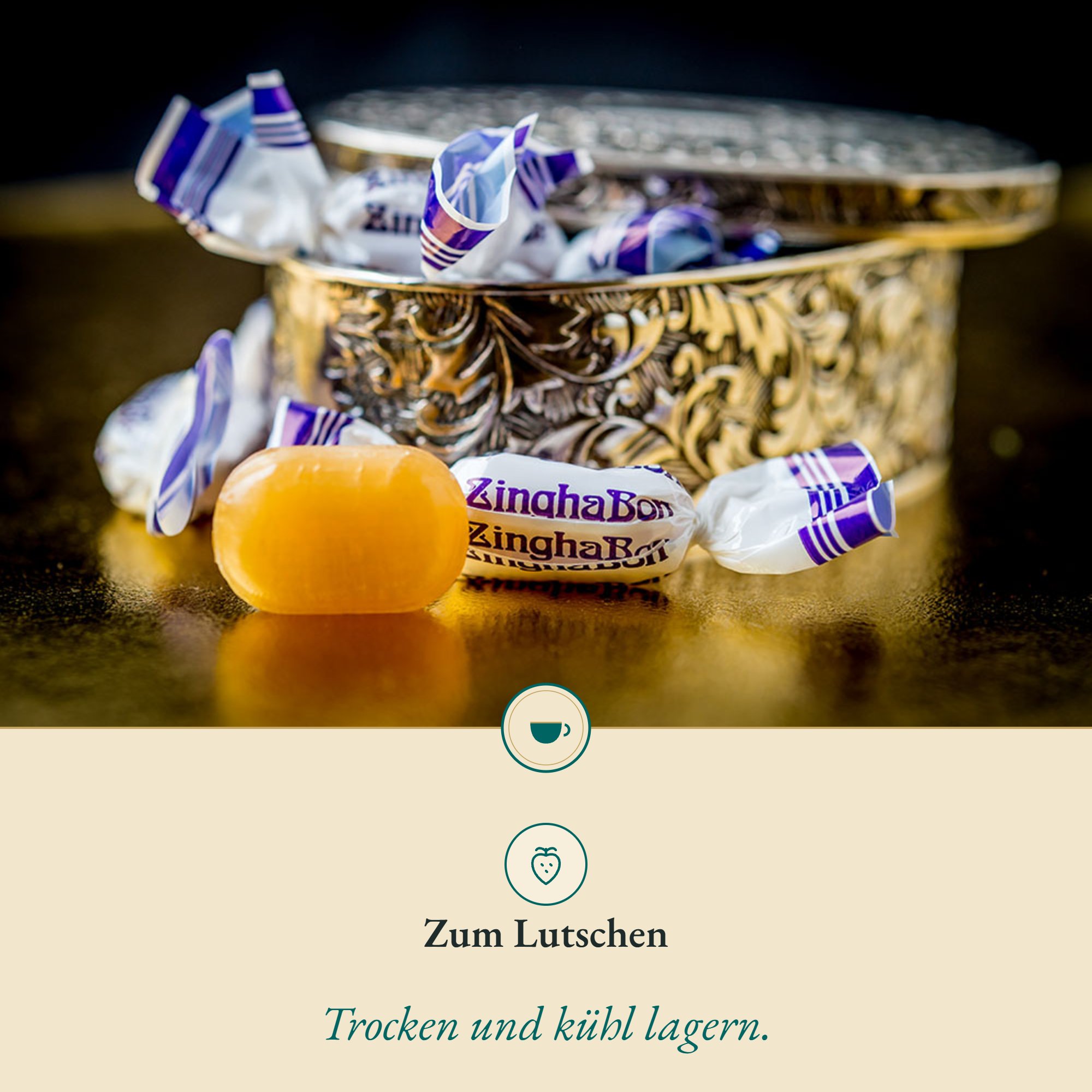 Anwendung Ingwer Bonbons: zum Lutschen