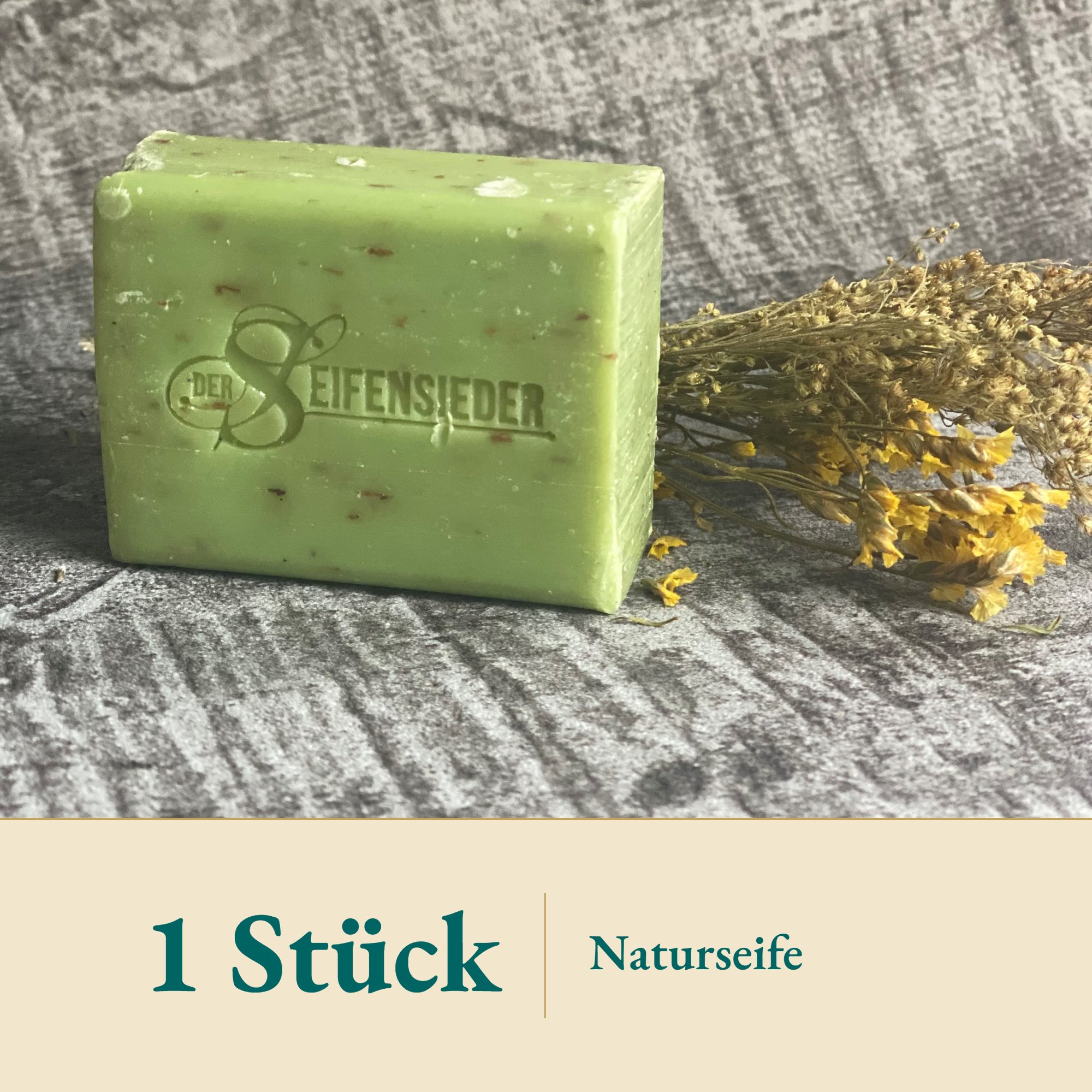 Nahaufnahme Zitronenverbena Seife 100g – Kräuterparadies seit 1887