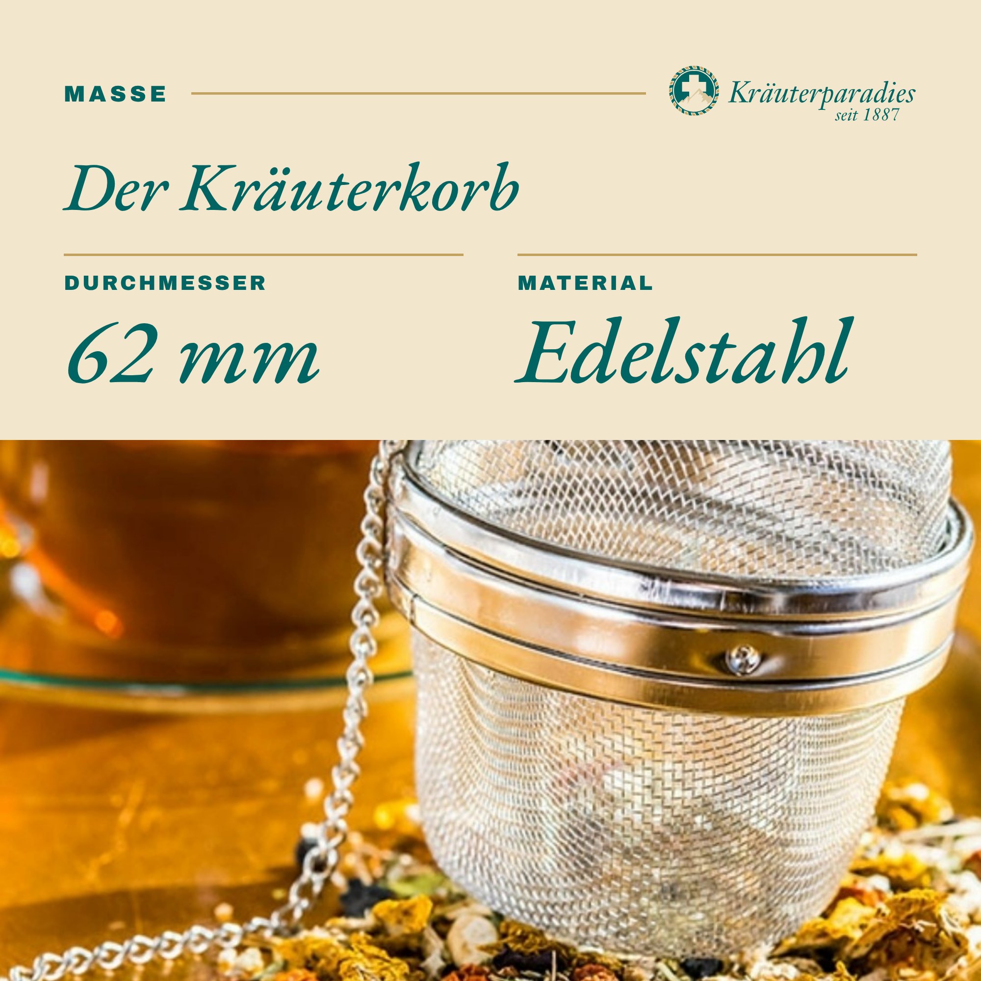 Tee Ei Kräuterkorb Maße: Der Kräuterkorb