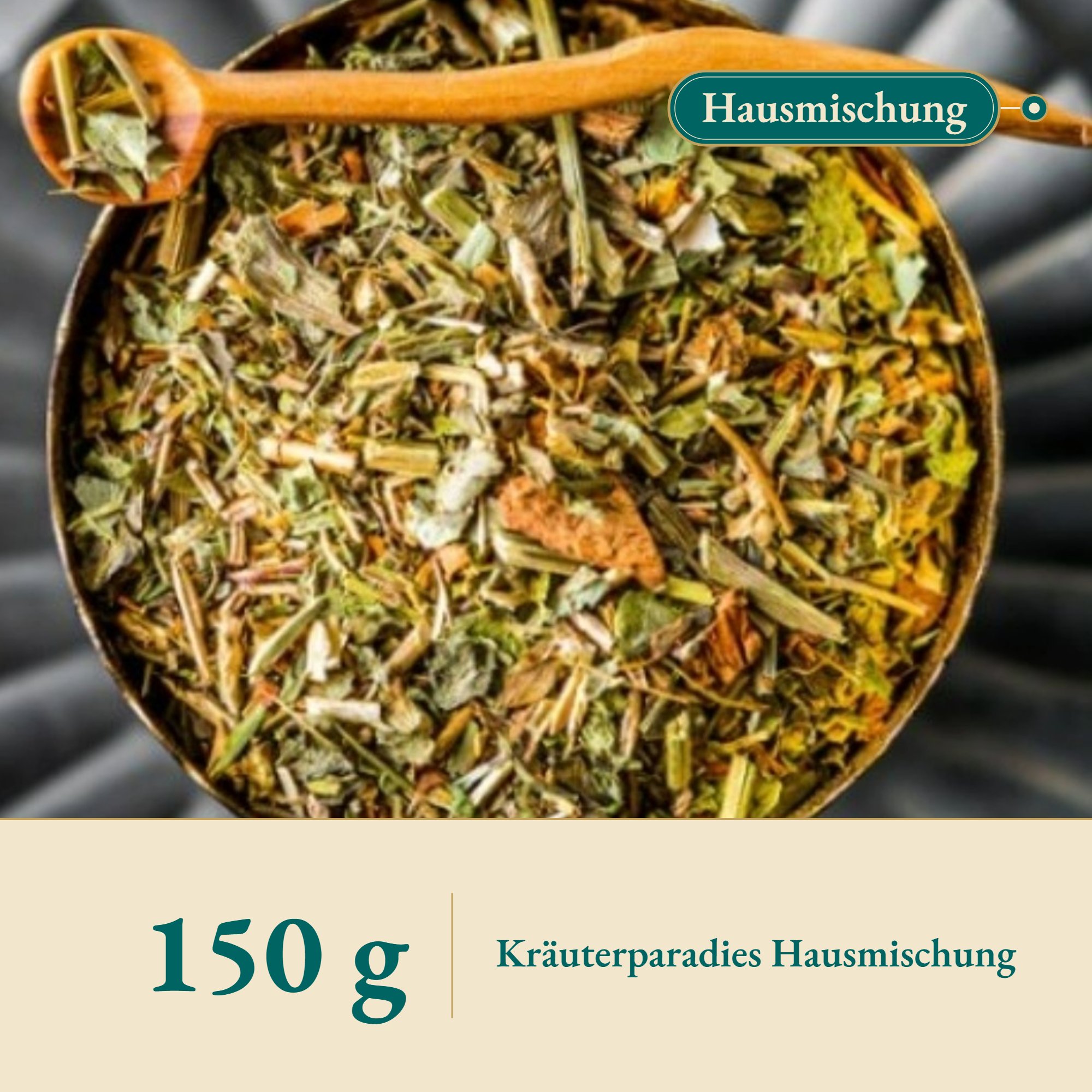 Nahaufnahme Haustee C – Kräuterparadies seit 1887