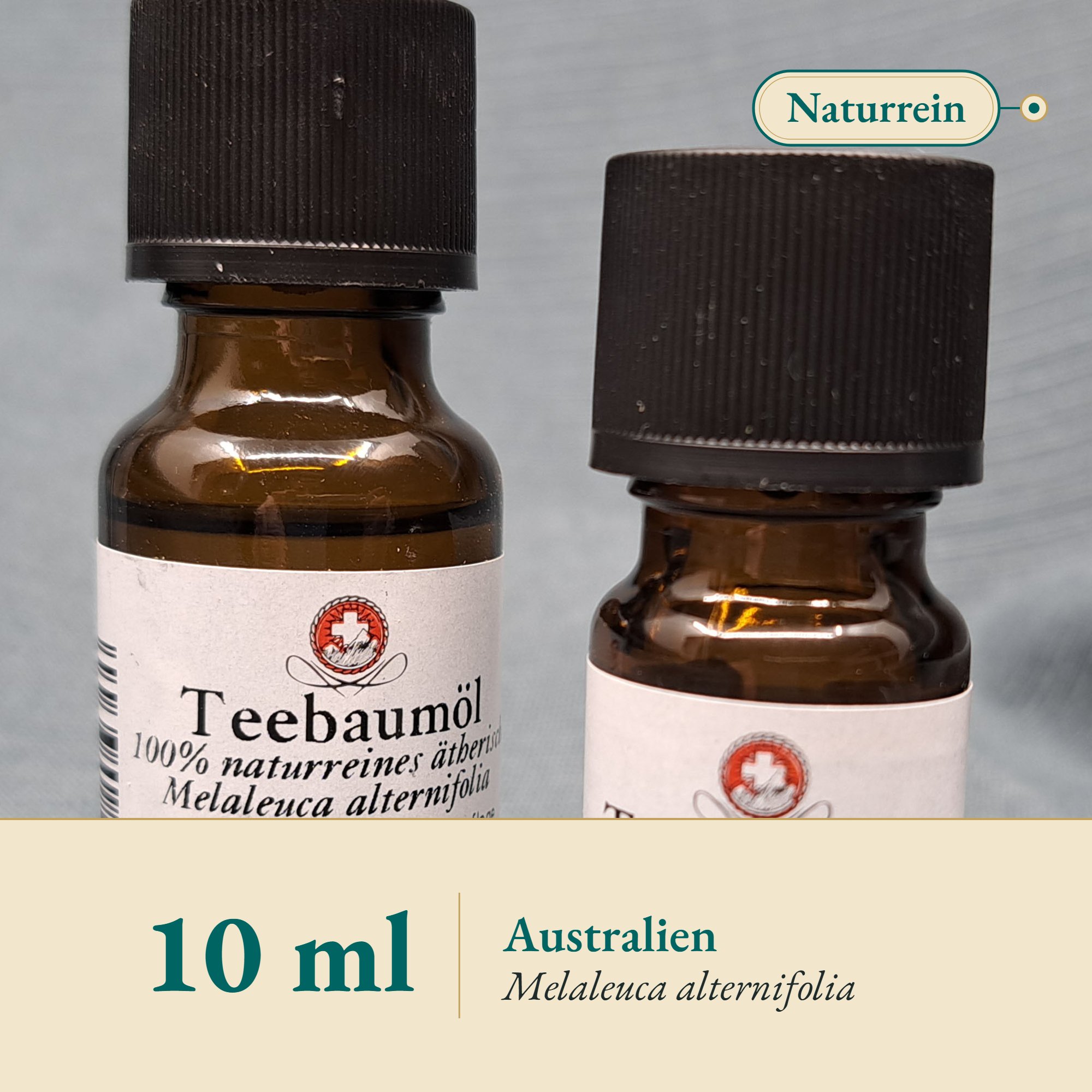 Nahaufnahme Teebaumöl aus Australien – Kräuterparadies seit 1887