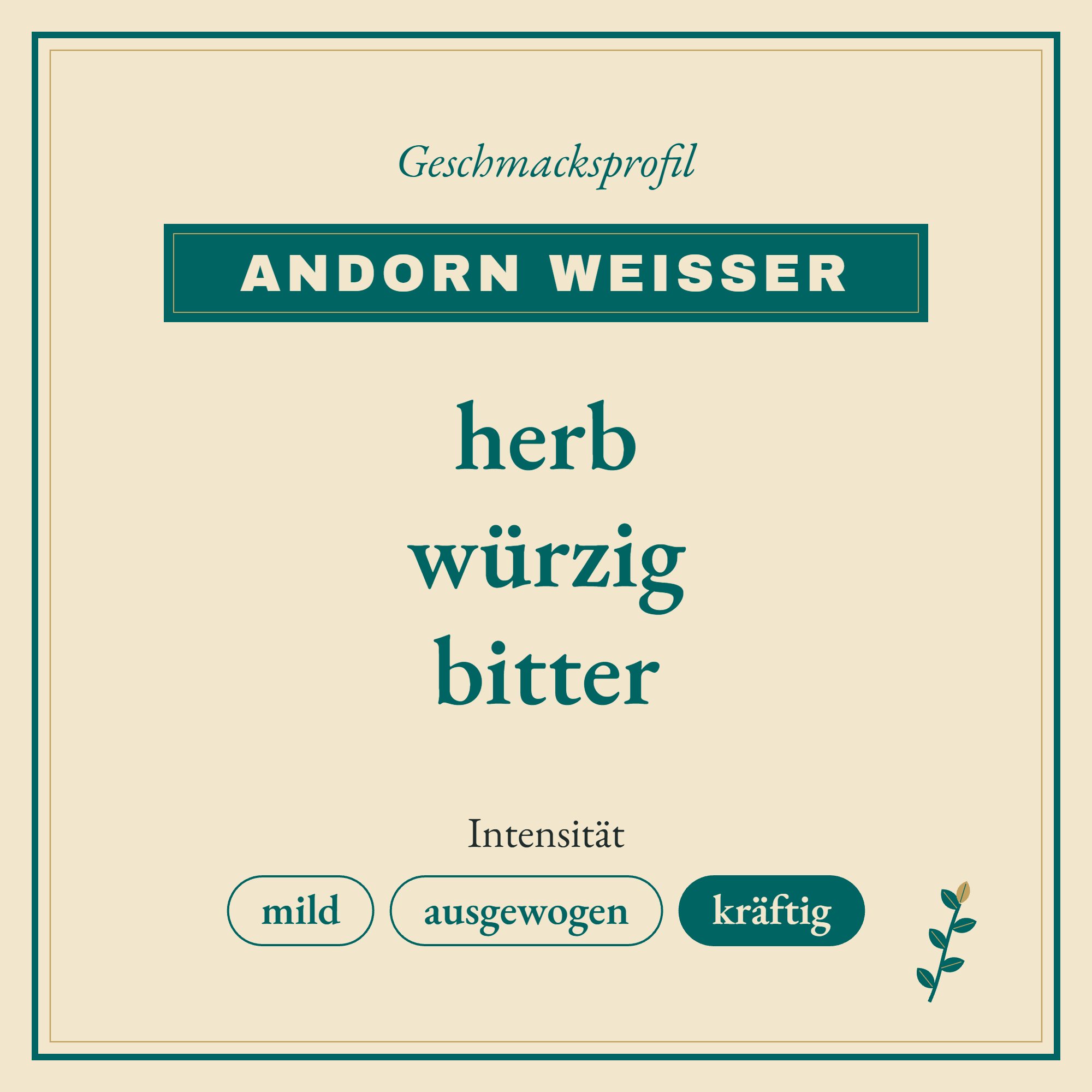 Geschmacksprofil Andorn weißer: herb, würzig und bitter