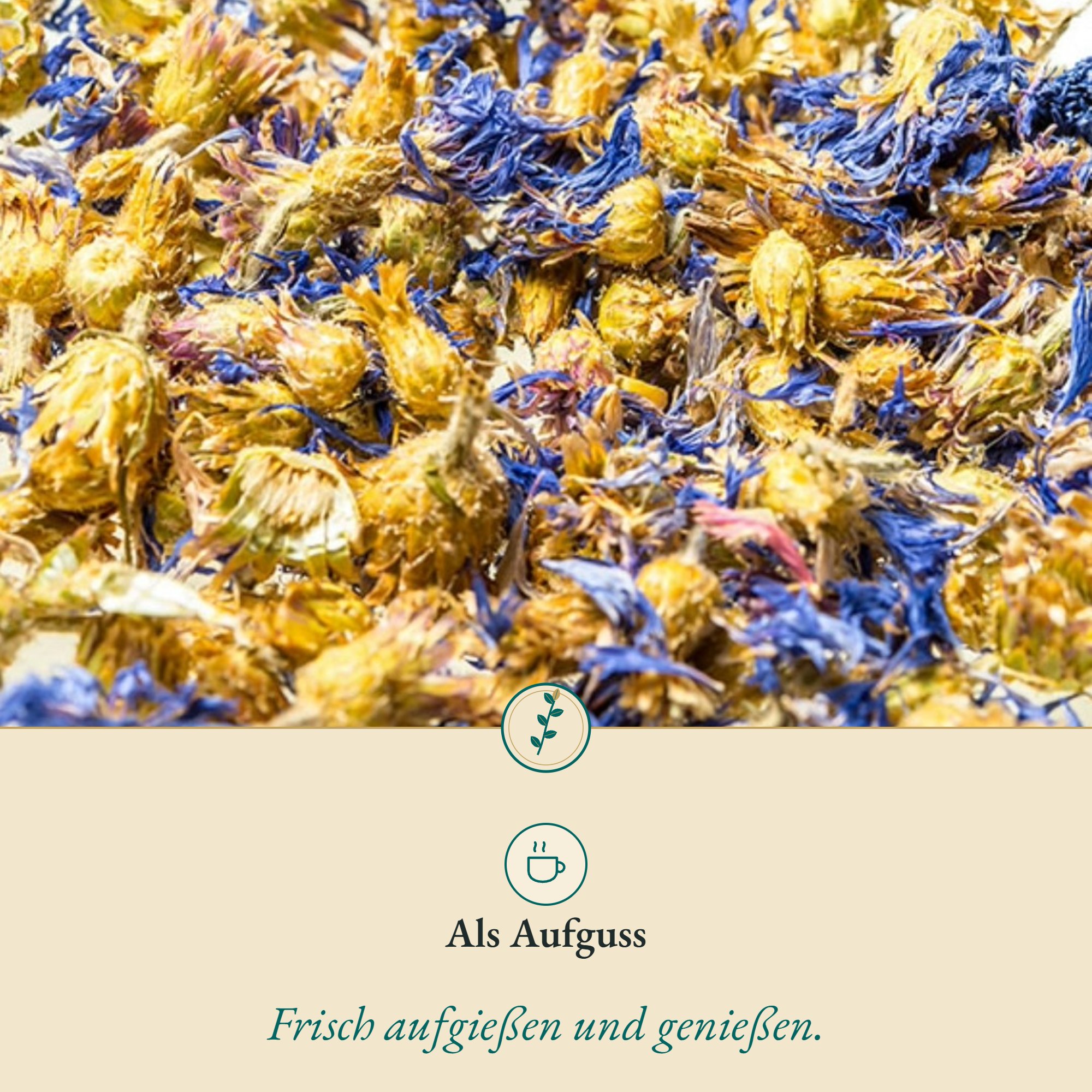 Anwendung Kornblume blau m. Kelch: als Aufguss