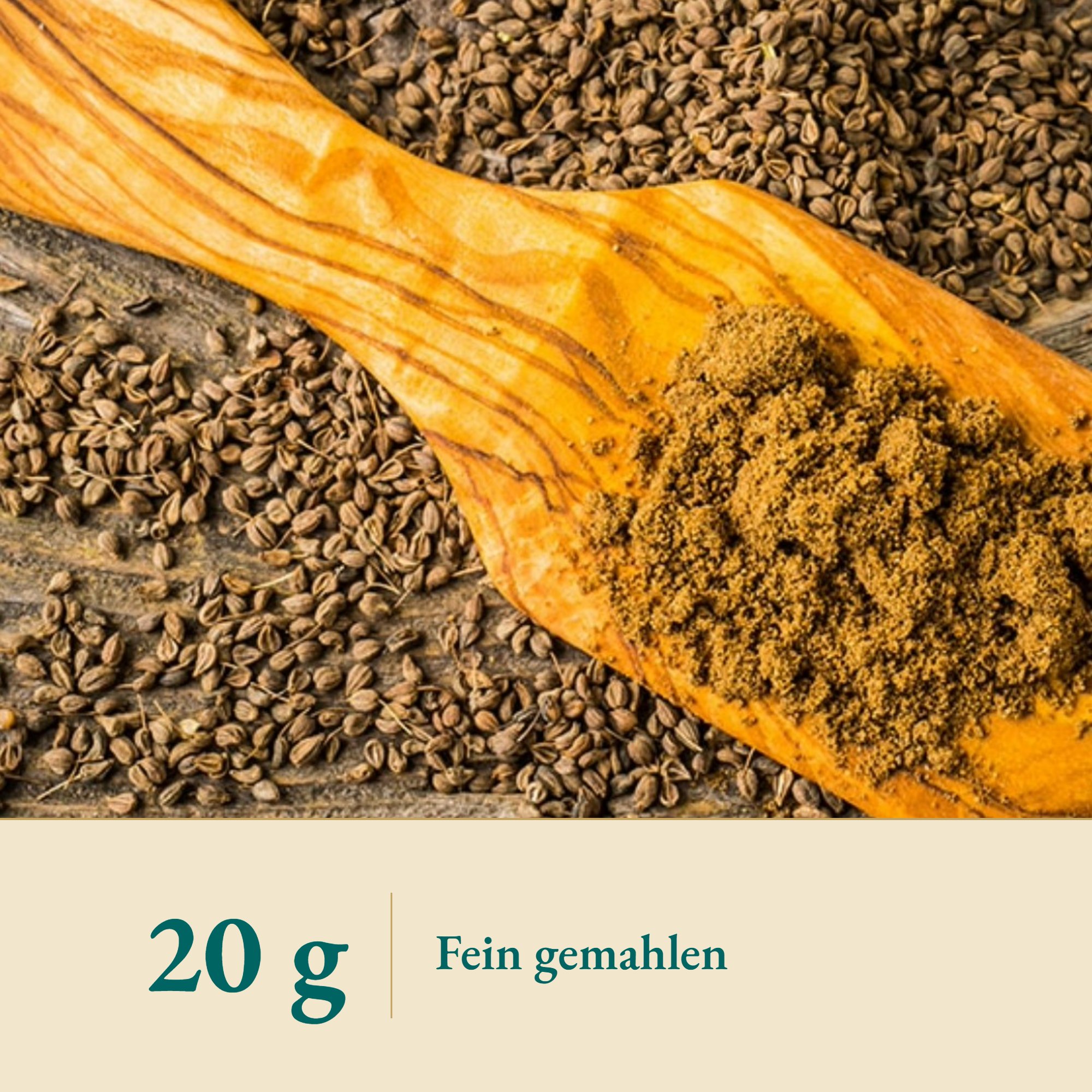 Nahaufnahme Anis Pulver – Kräuterparadies seit 1887