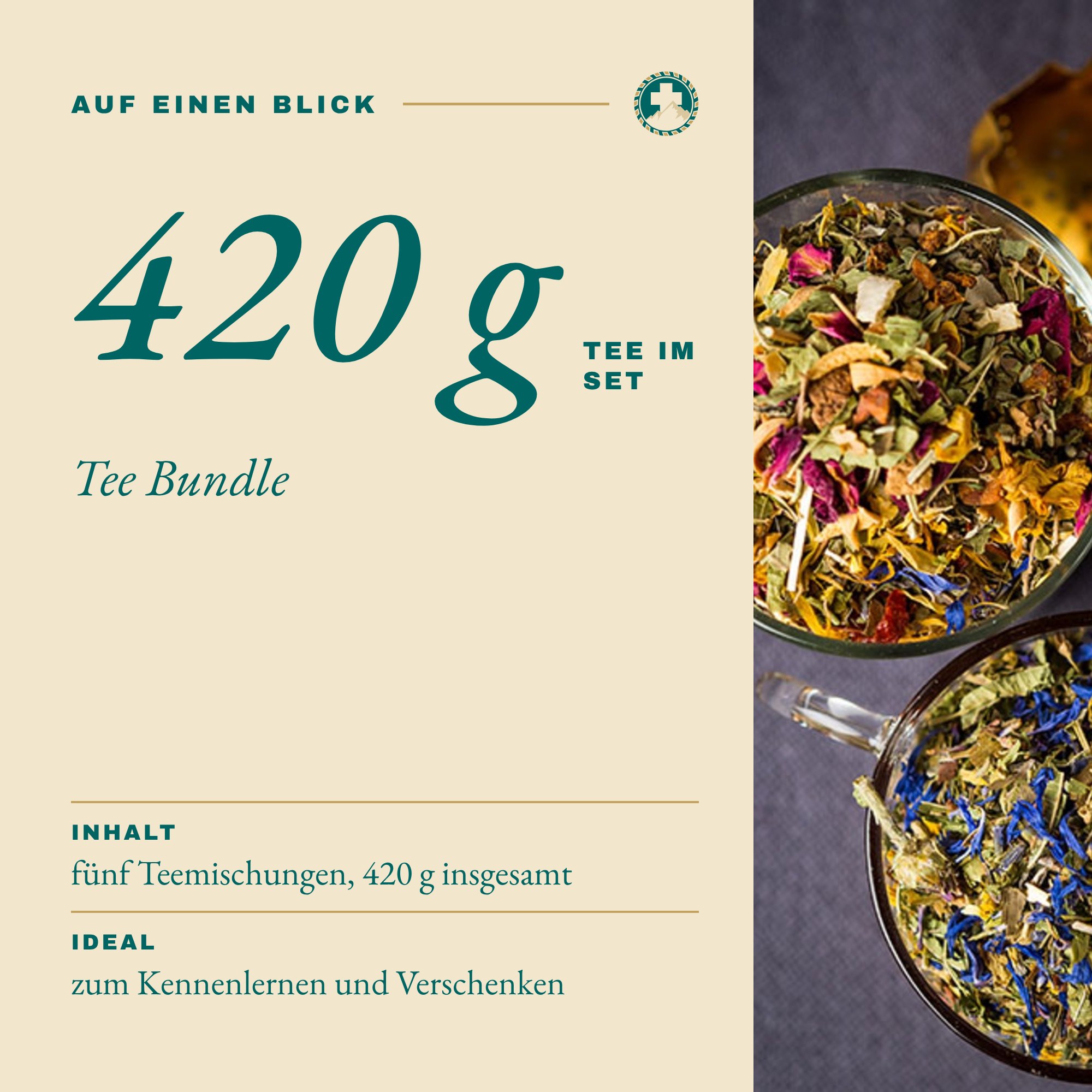 Tee Bundle 420 g auf einen Blick: Inhalt des Sets