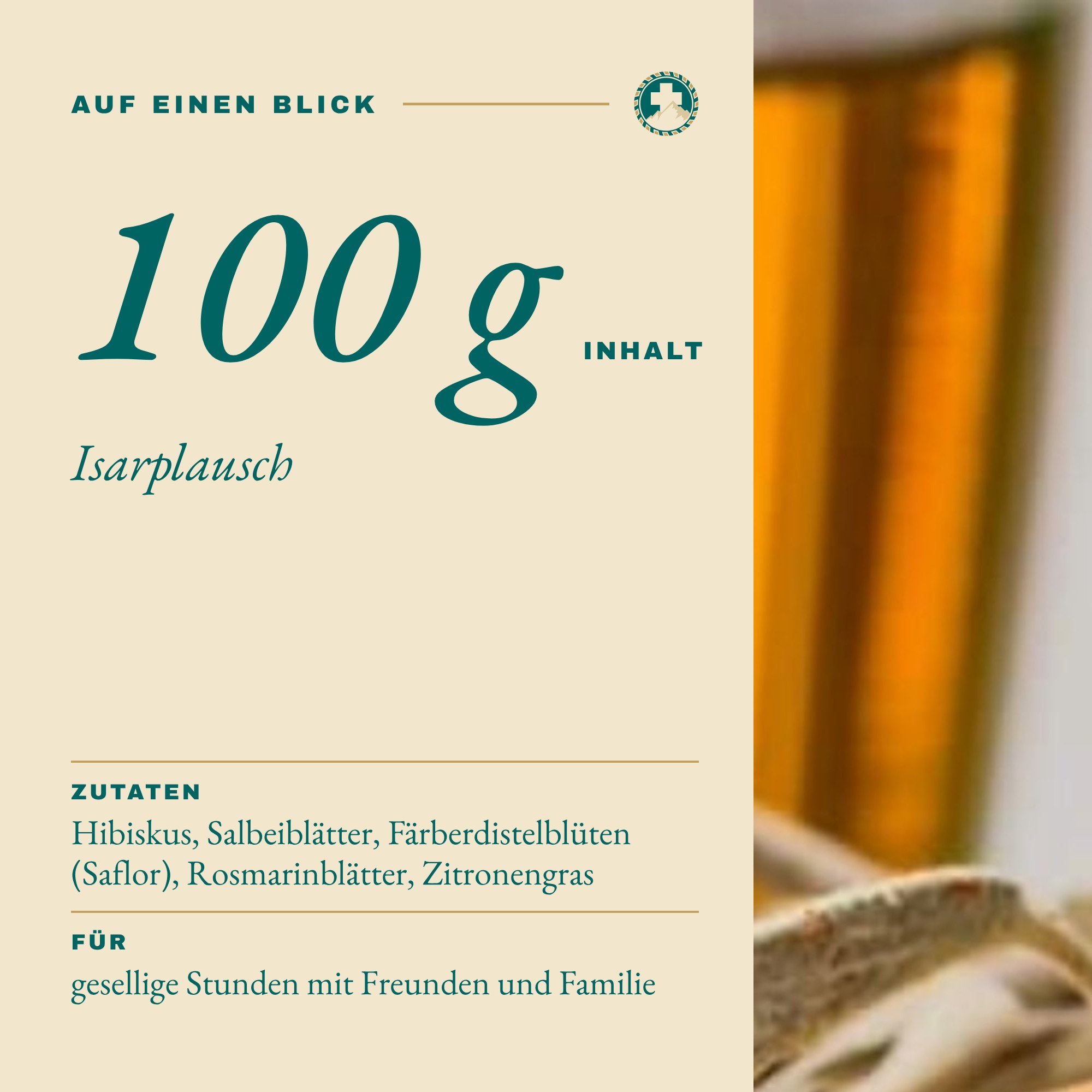 Isarplausch 100 g auf einen Blick: Inhalt und Zutaten