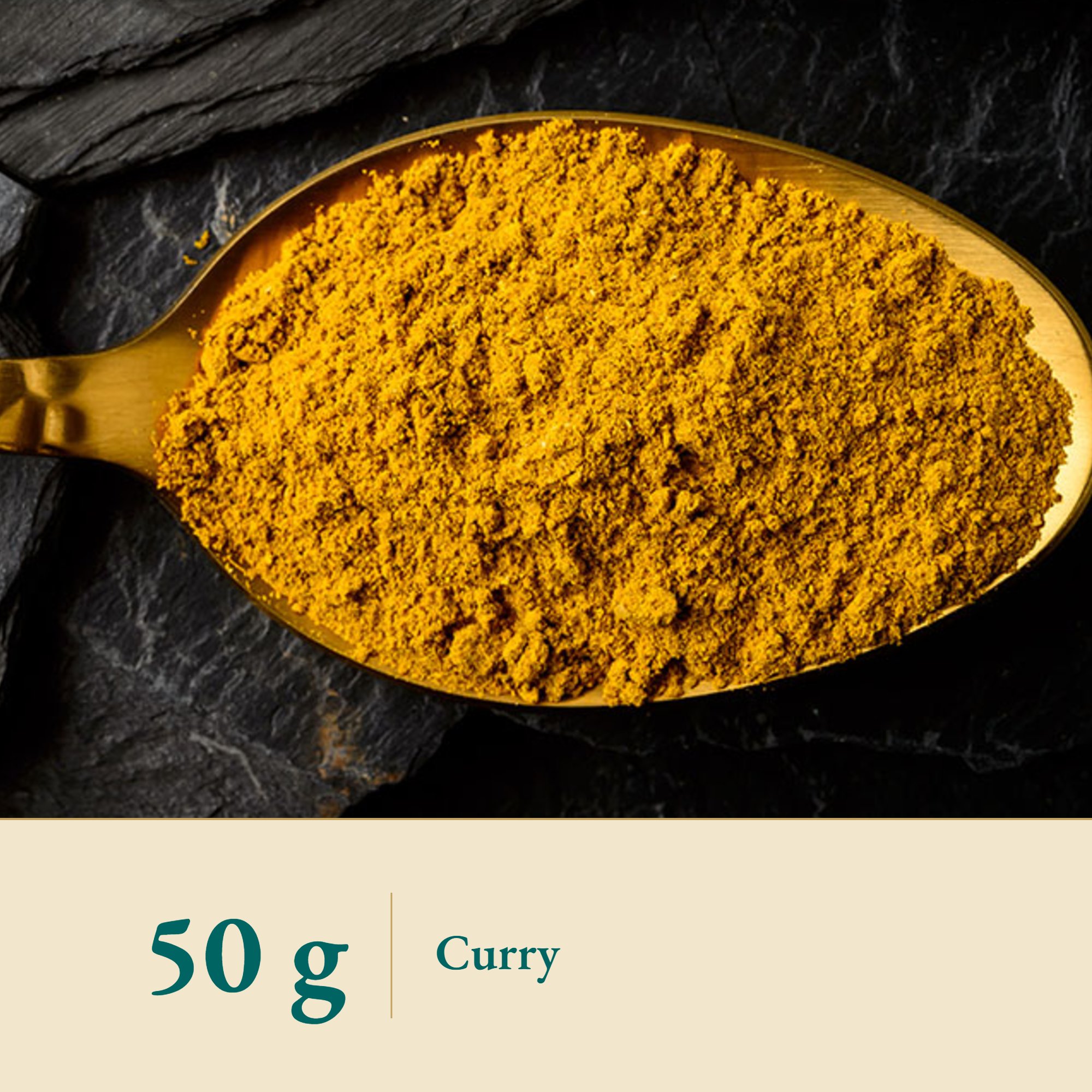 Nahaufnahme Curry - Pulver süß – Kräuterparadies seit 1887