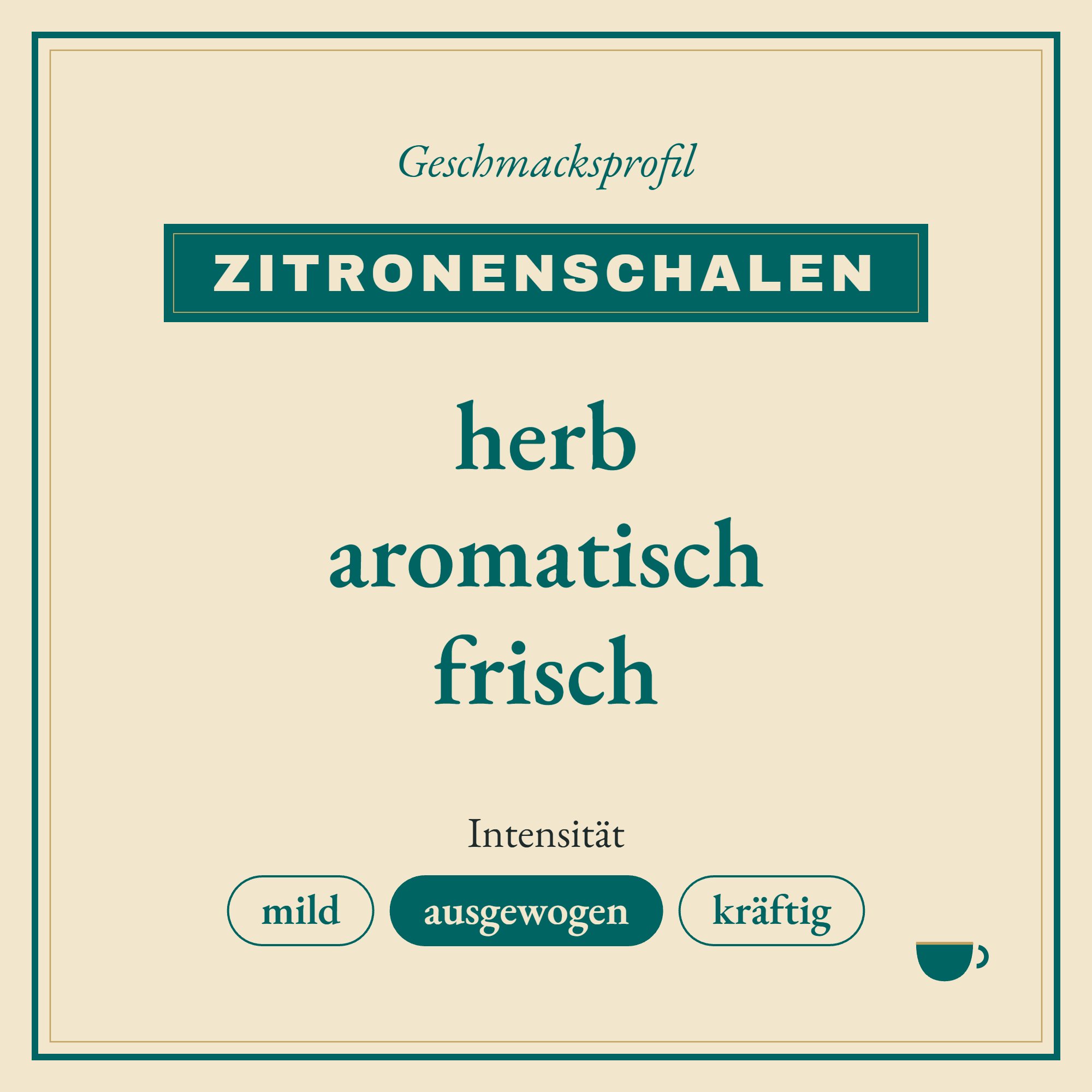 Geschmacksprofil Zitronenschalen: herb, aromatisch und frisch