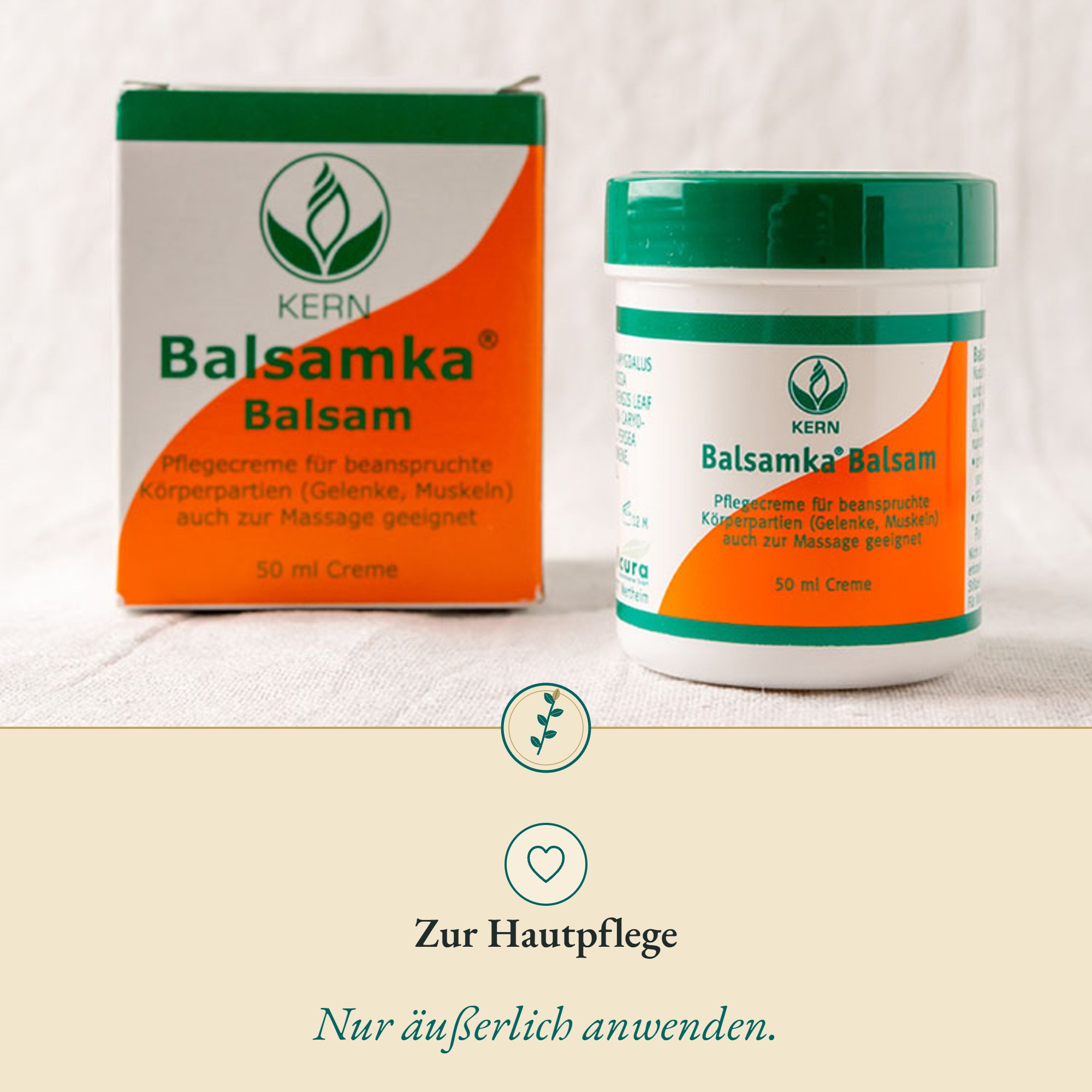 Anwendung Balsamka: zur Hautpflege