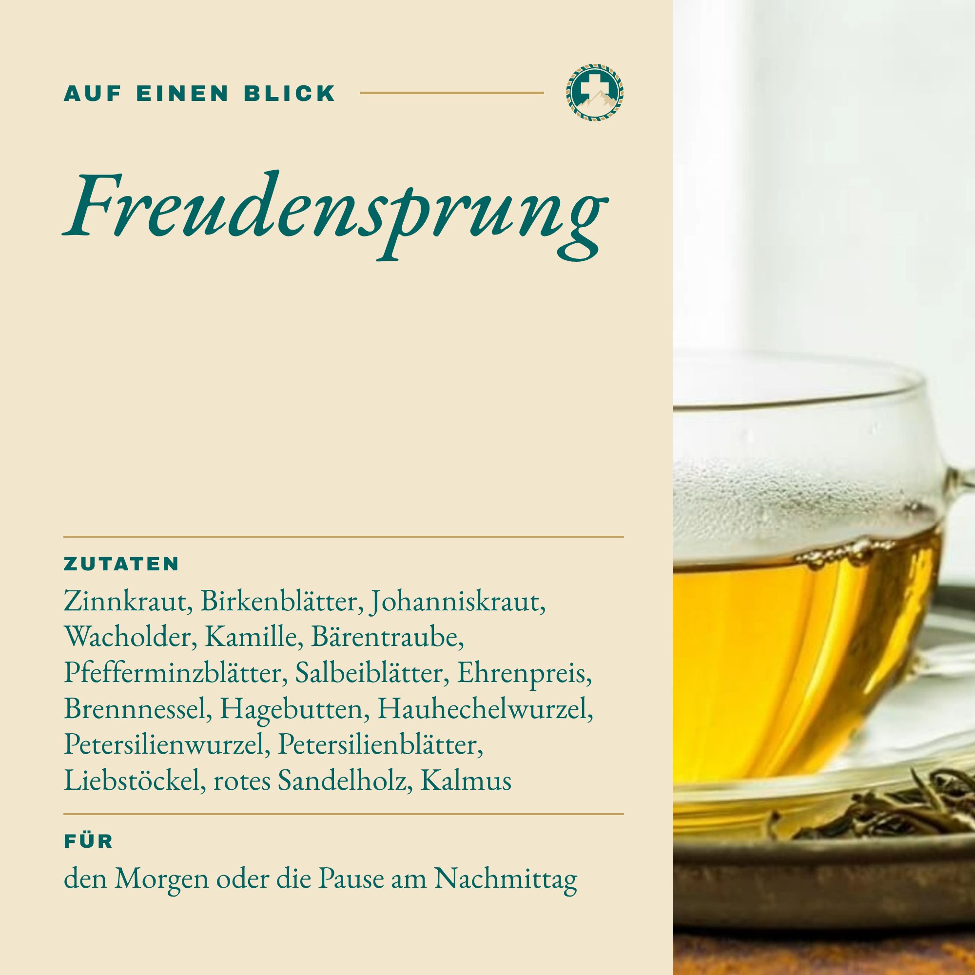 Freudensprung auf einen Blick: Inhalt und Zutaten