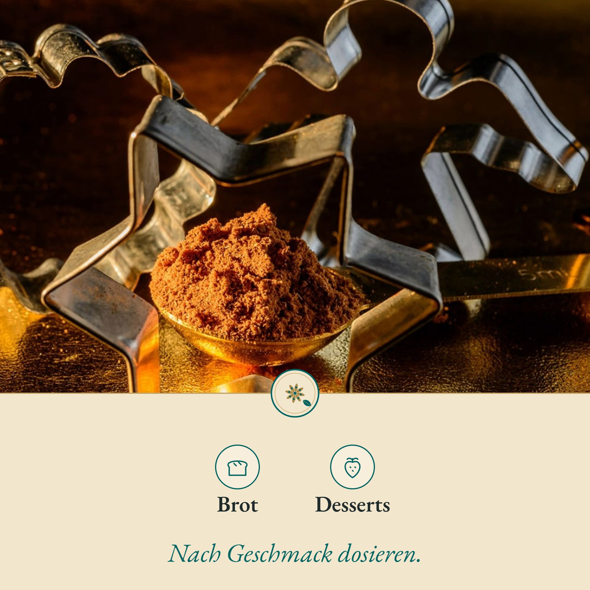 Lebkuchengewürz Nürnb. passt zu Brot und Desserts