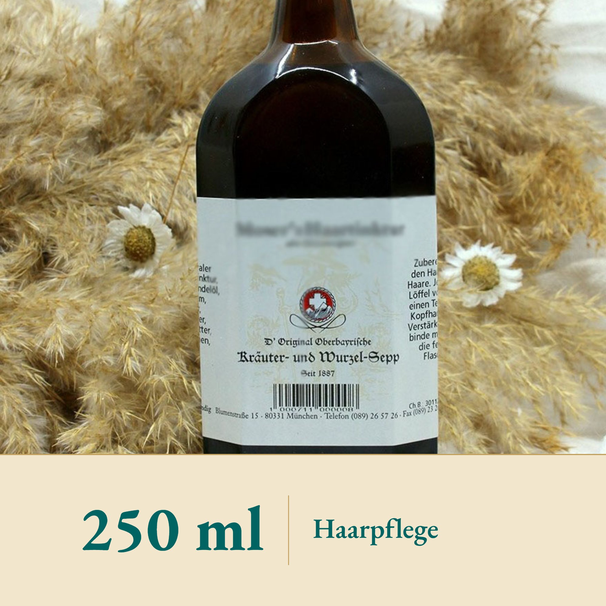 Nahaufnahme Brennessel-Haarwasser – Kräuterparadies seit 1887