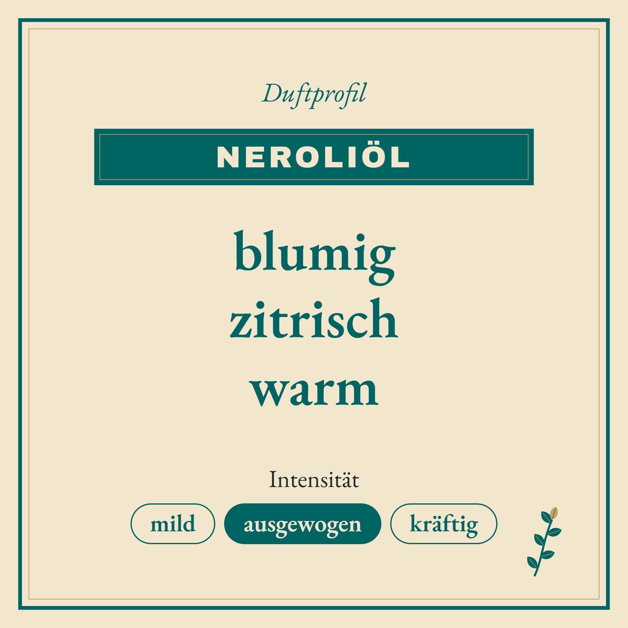 Duftprofil Neroliöl: blumig, zitrisch und warm