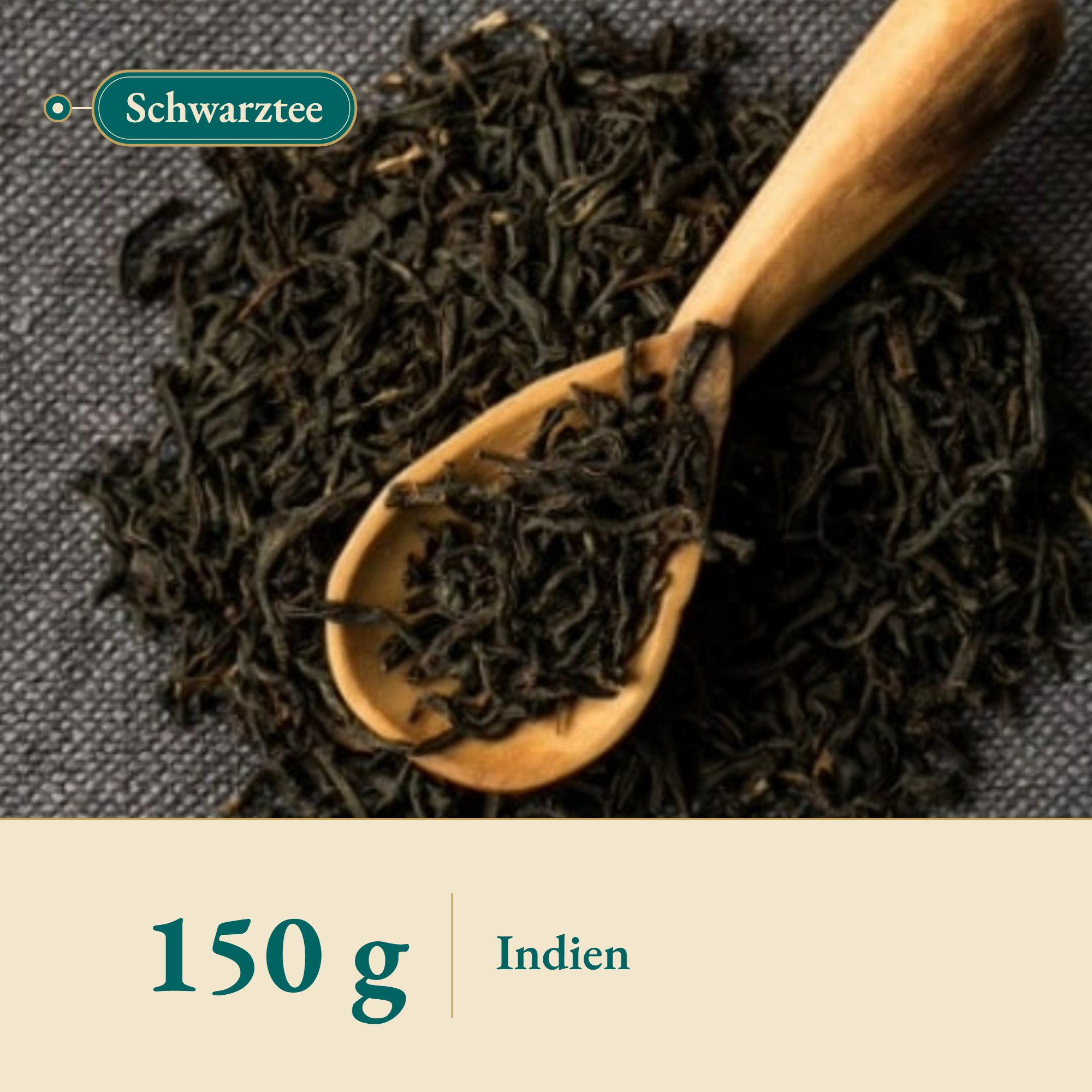 Nahaufnahme Assam Schwarztee aus Indien – Kräuterparadies seit 1887