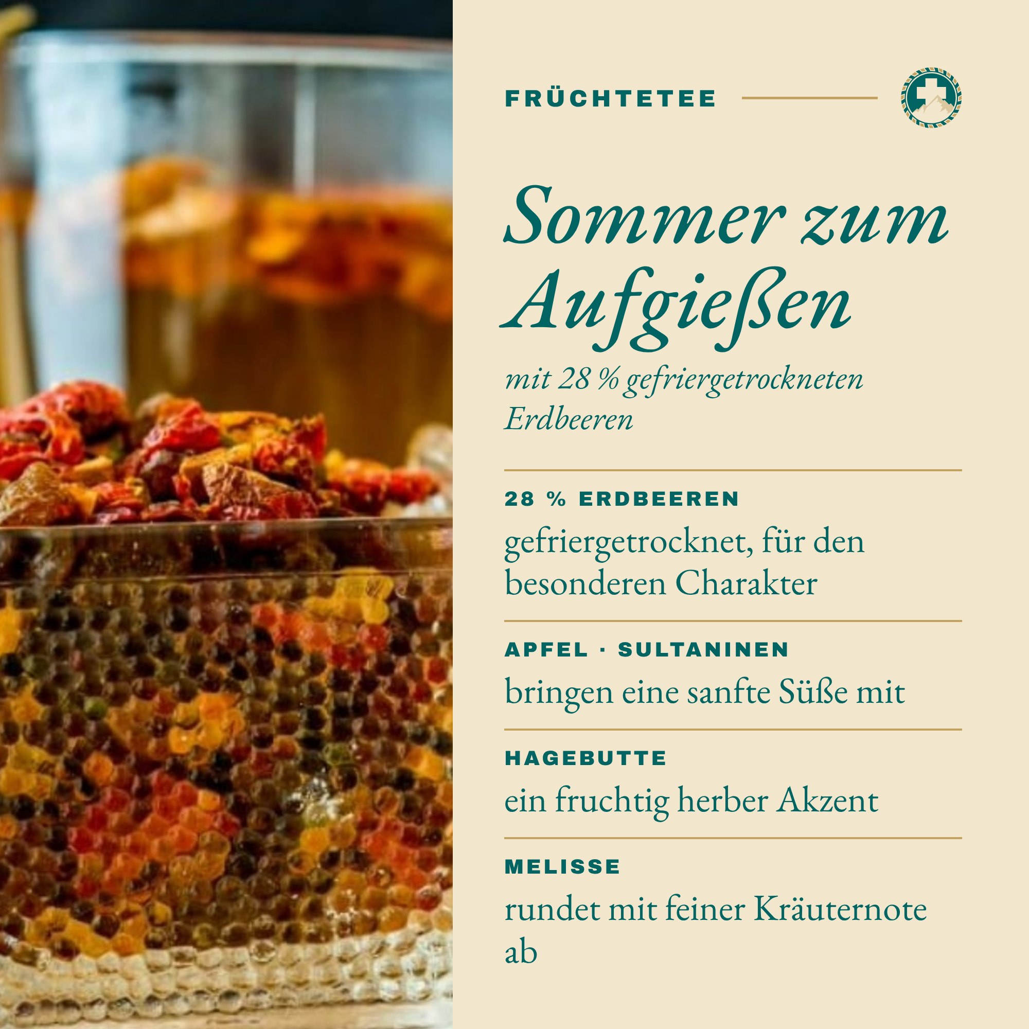 Erdbeertee: Sommer zum Aufgießen