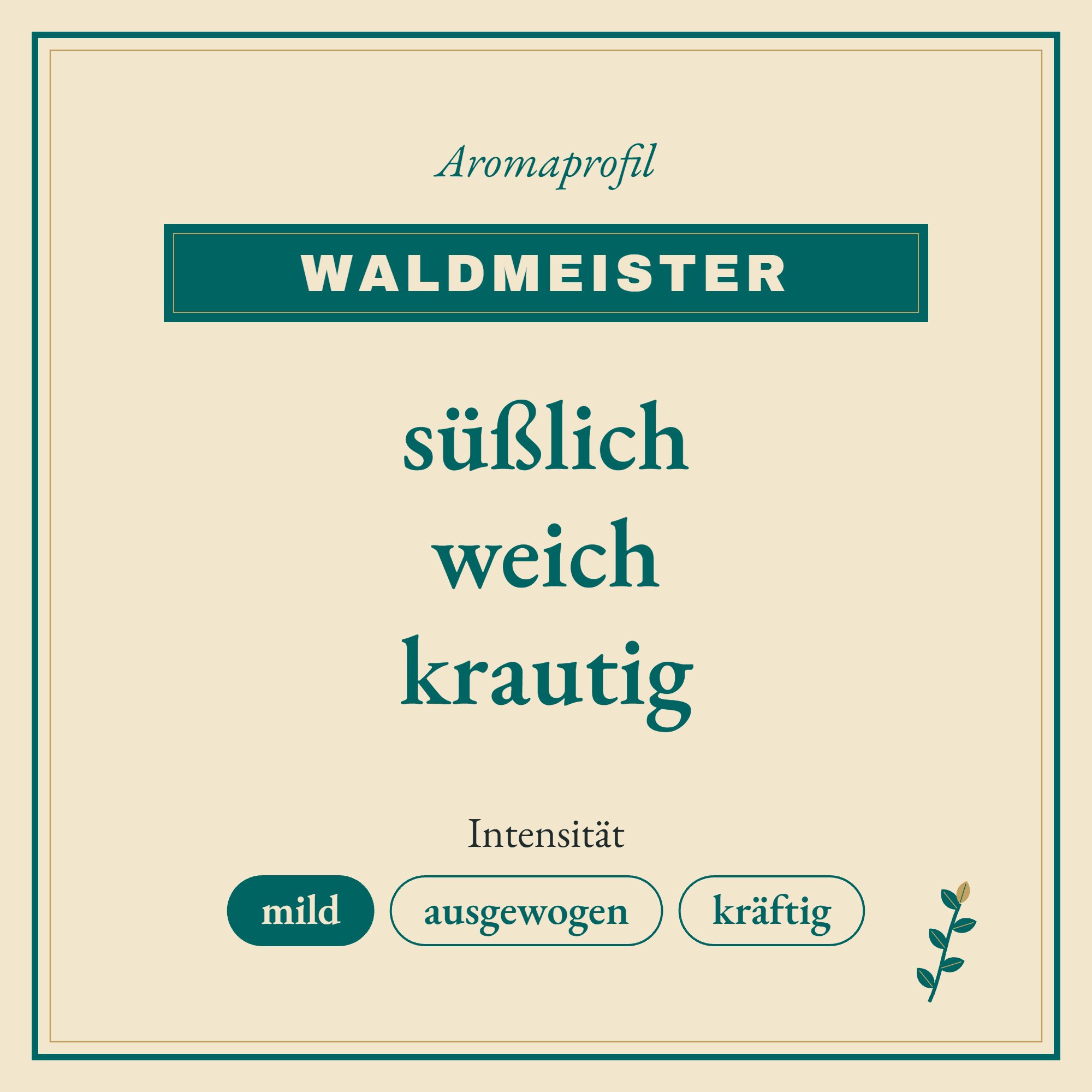 Aromaprofil Waldmeister: süßlich, weich und krautig