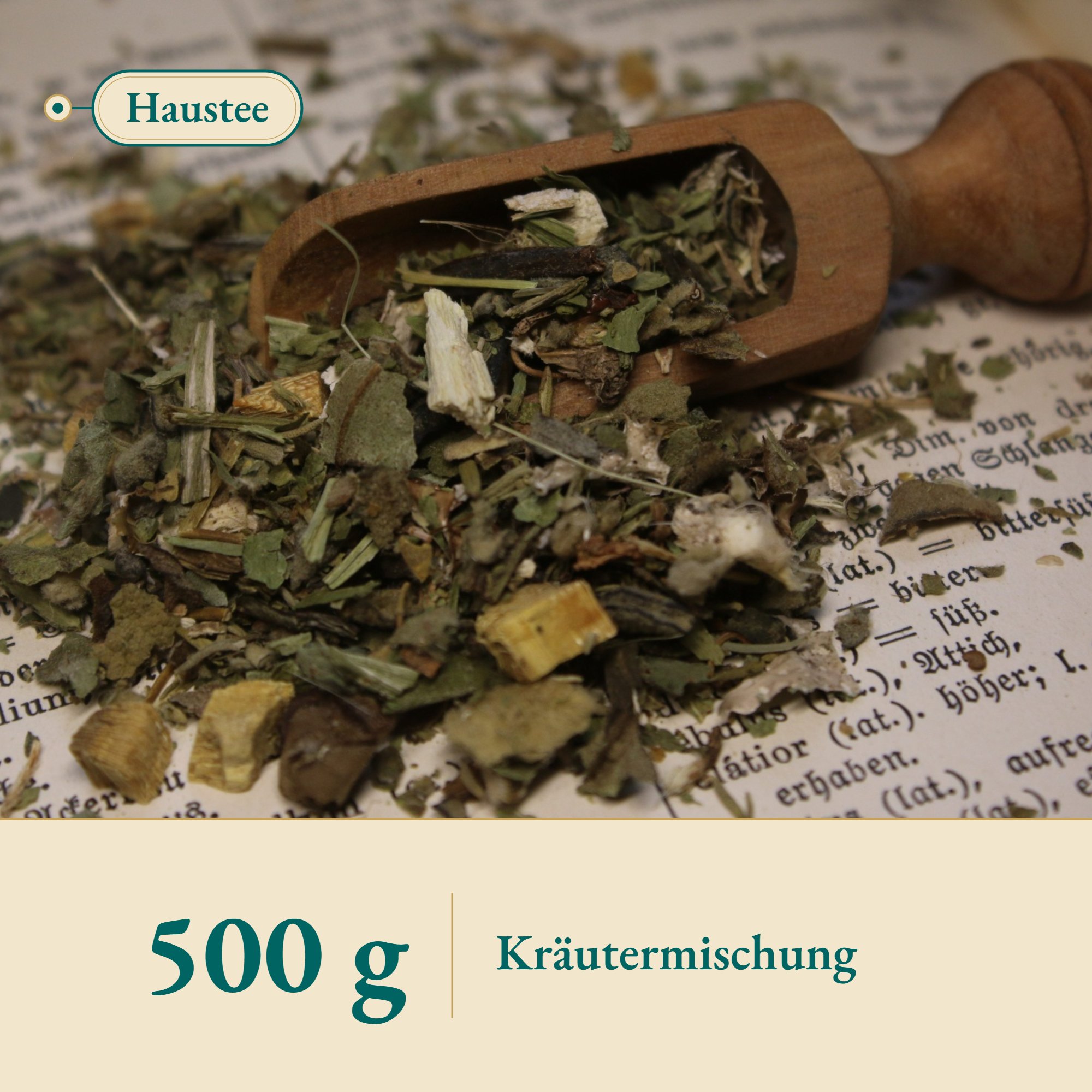 Nahaufnahme Galoppertee – Kräuterparadies seit 1887