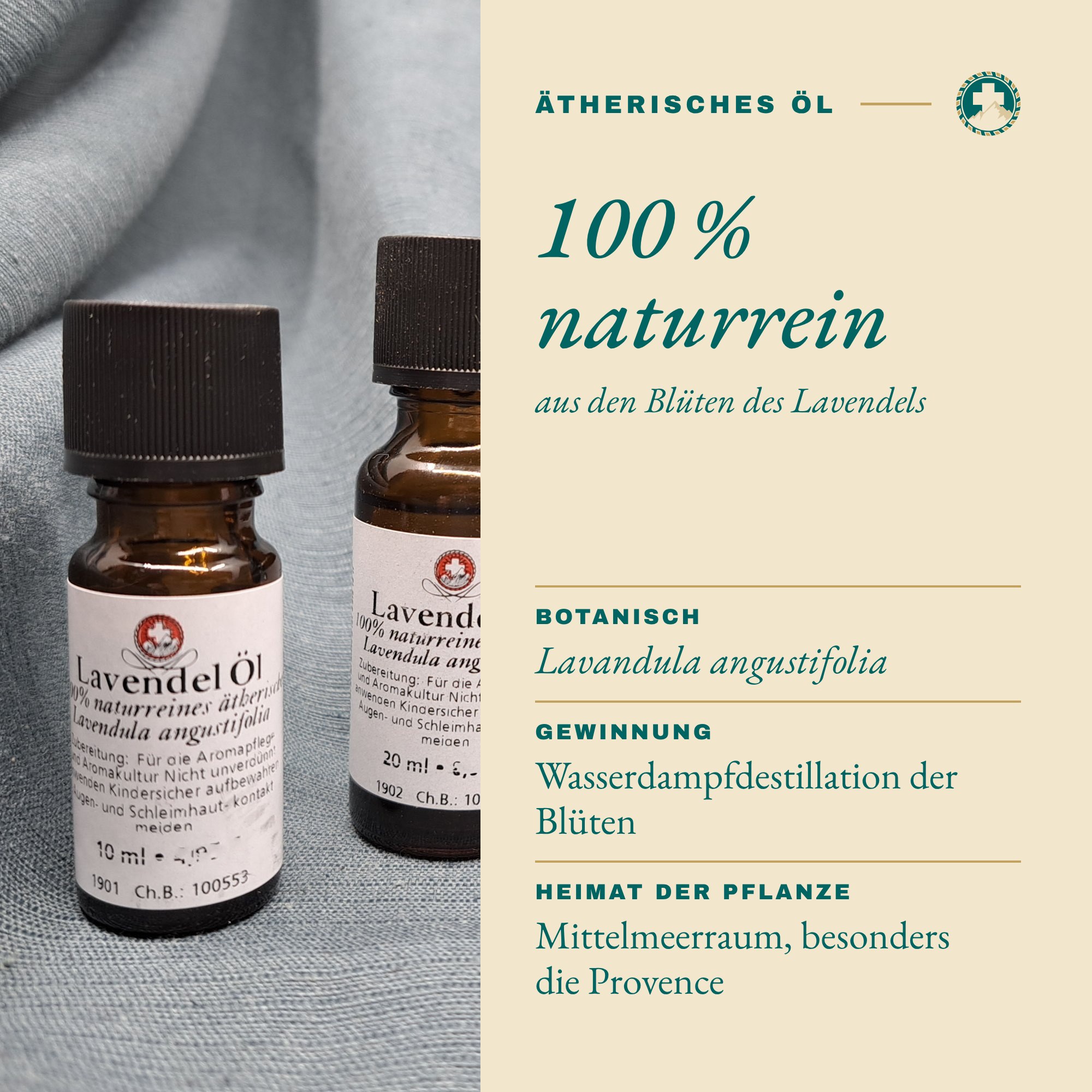 Lavendelöl: 100 % naturrein