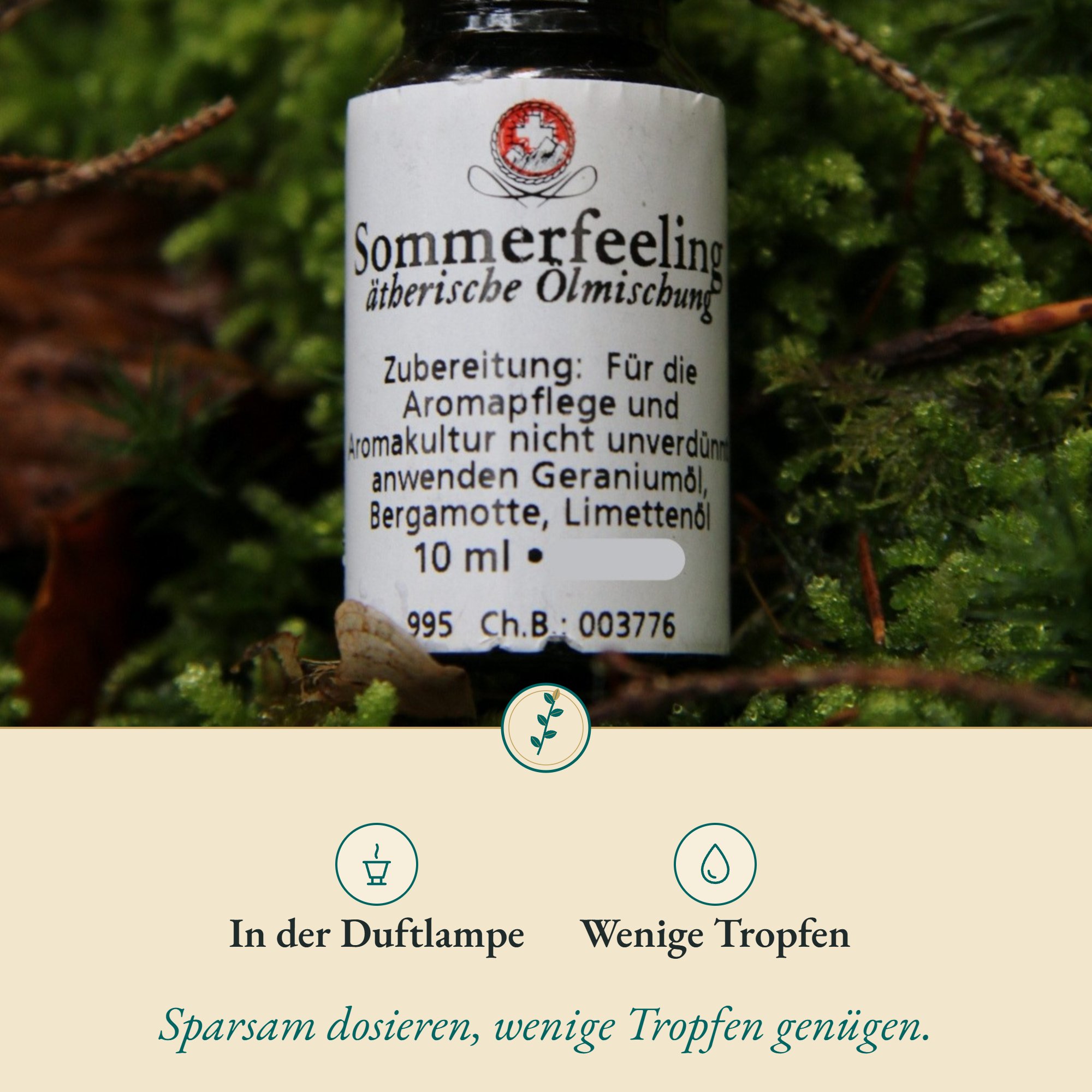 Anwendung Sommerfeeling: in der Duftlampe und wenige Tropfen