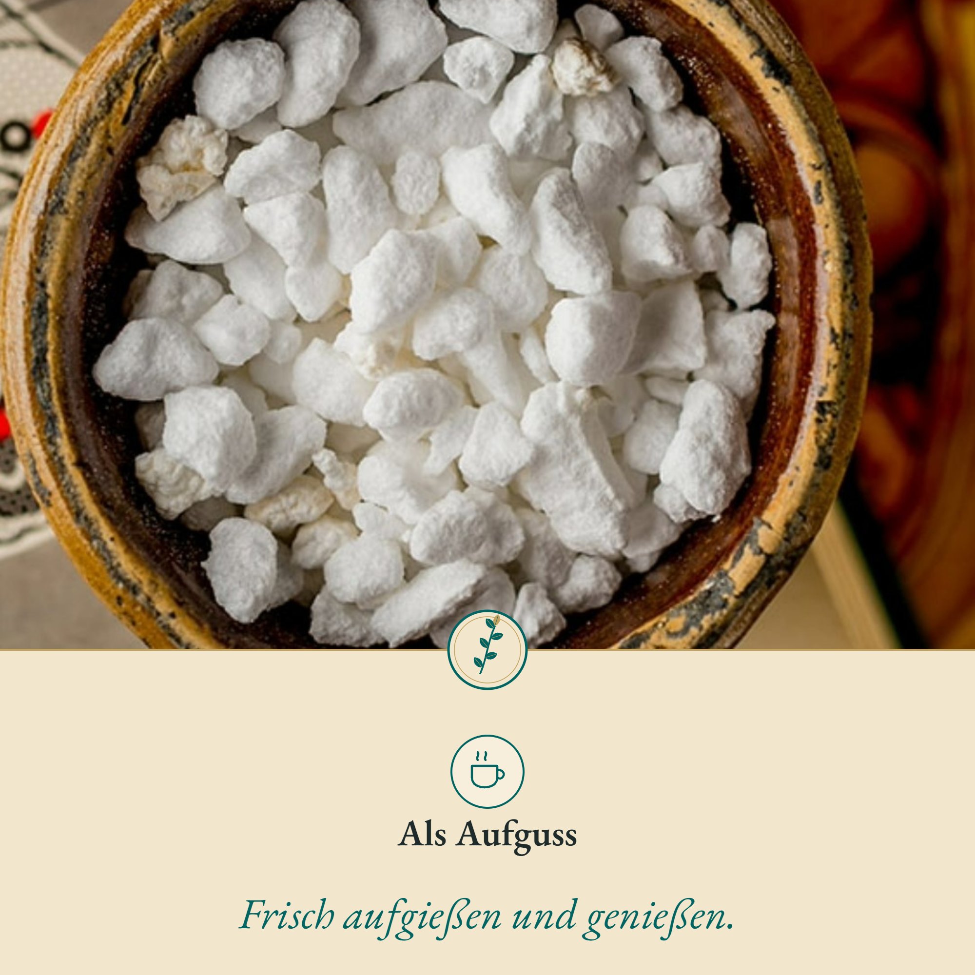 Anwendung Manna: als Aufguss