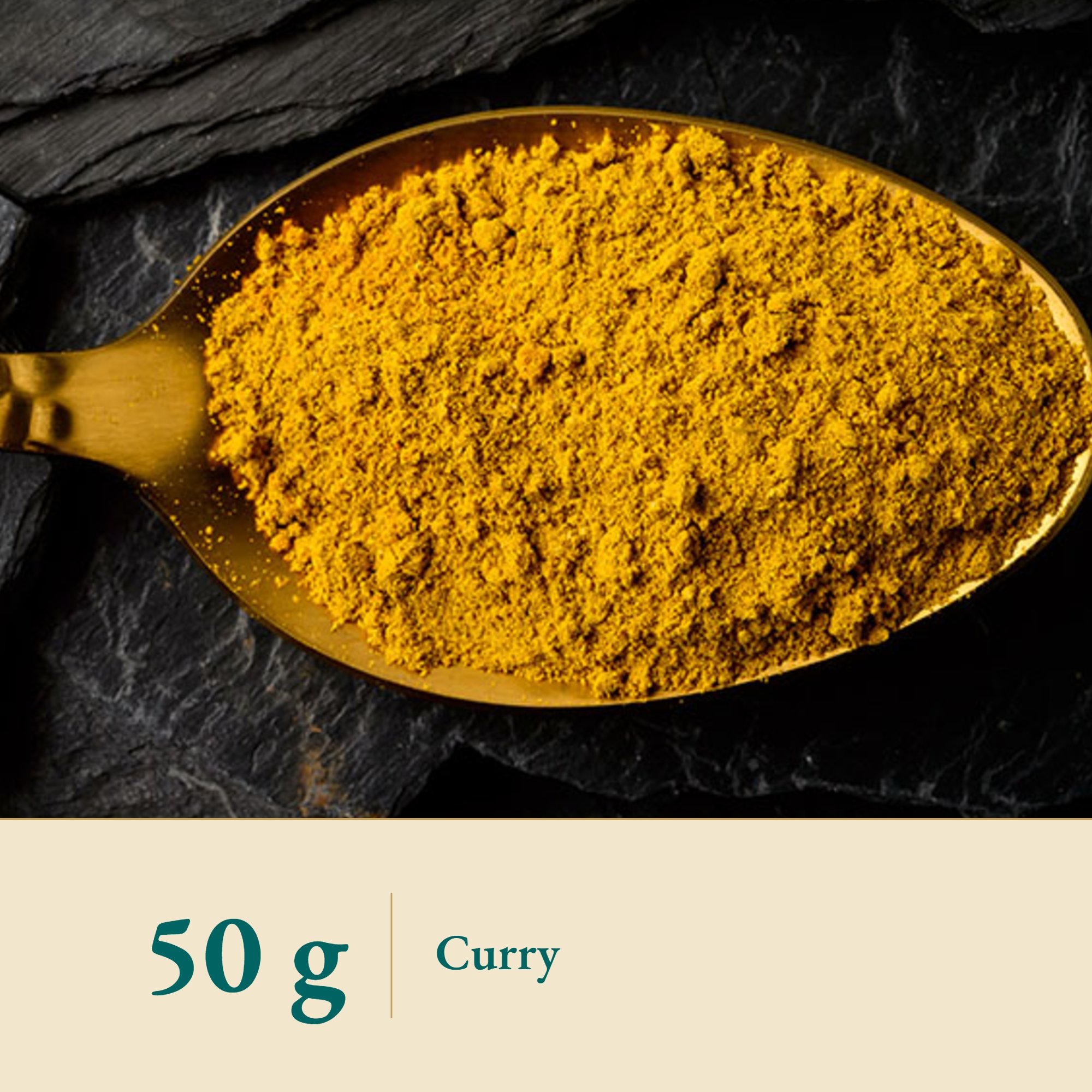 Nahaufnahme Curry Indisch – Kräuterparadies seit 1887