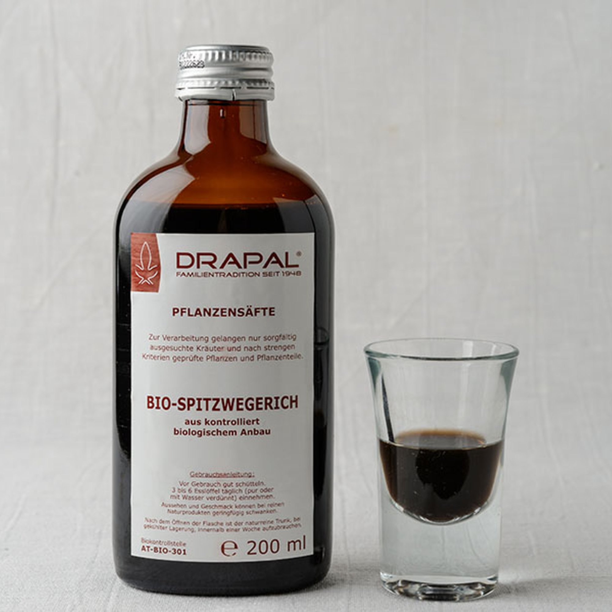 Spitzwegerich Pflanzensaft Bio, 200 ml – Kräuterparadies seit 1887
