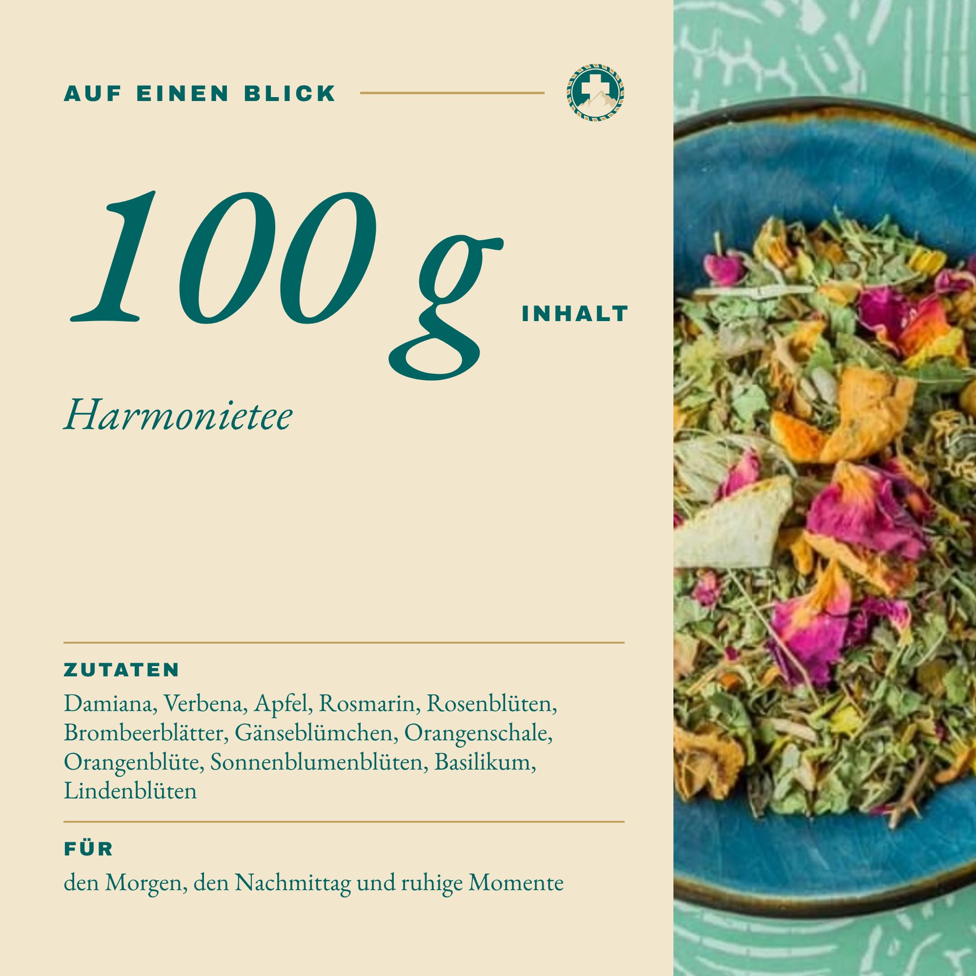 Harmonietee 100 g auf einen Blick: Inhalt und Zutaten