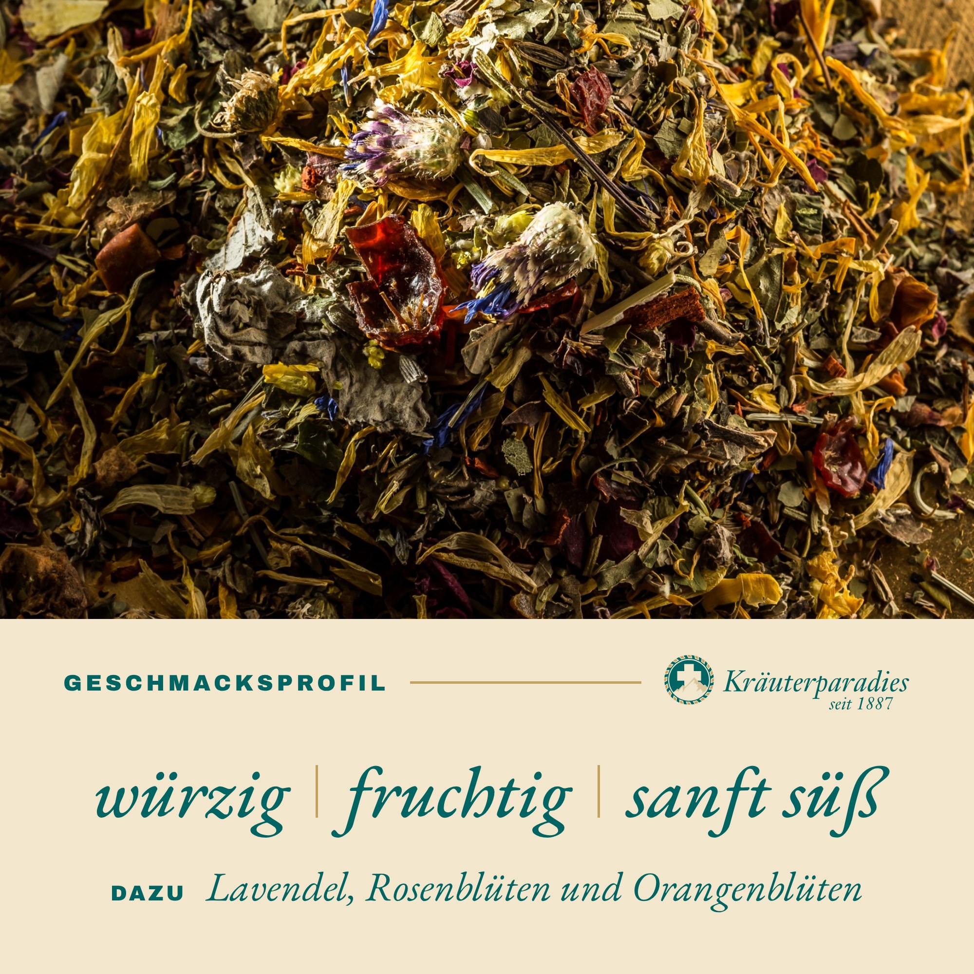 Erwache und Lache Geschmacksprofil: würzig, fruchtig, sanft süß