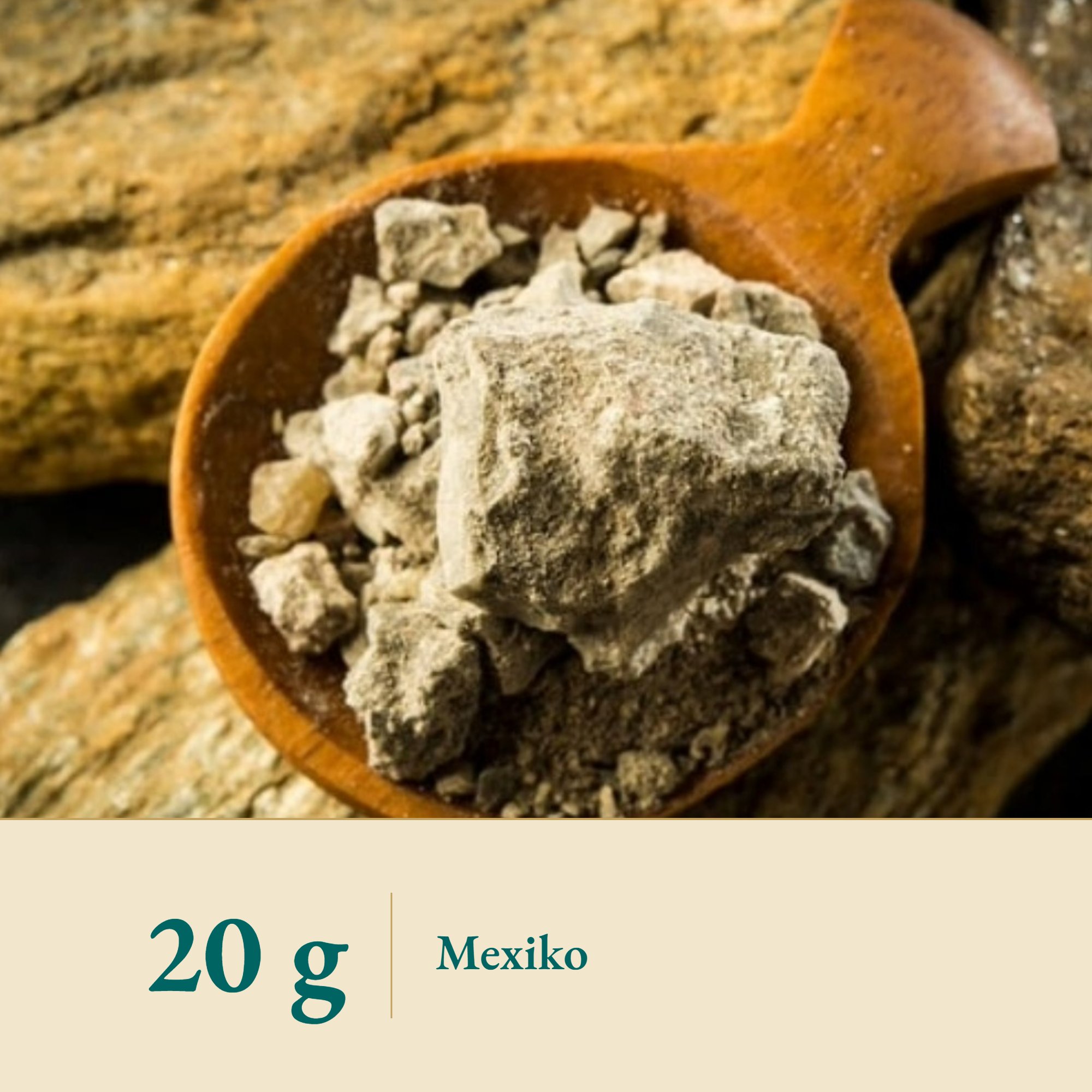 Nahaufnahme Copal schwarz aus Mexiko – Kräuterparadies seit 1887