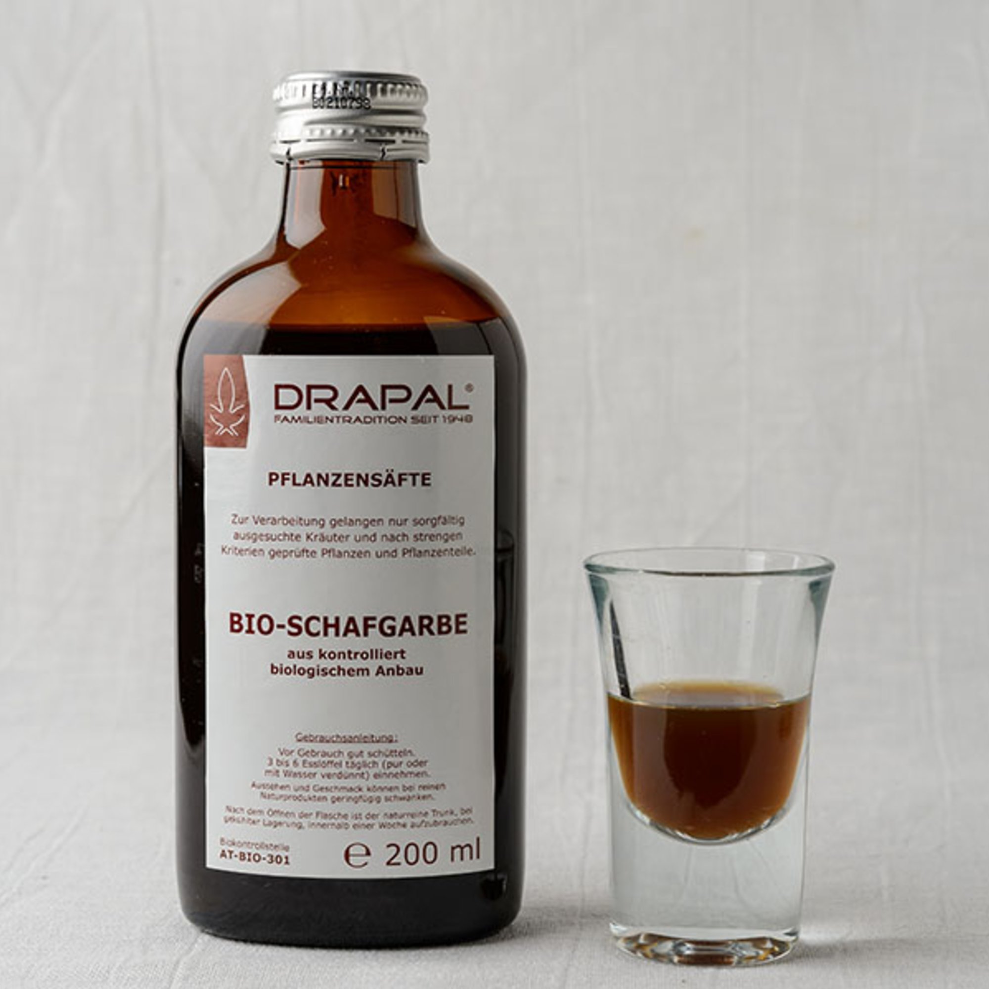 Schafgarbe Pflanzensaft Bio, 200 ml – Kräuterparadies seit 1887