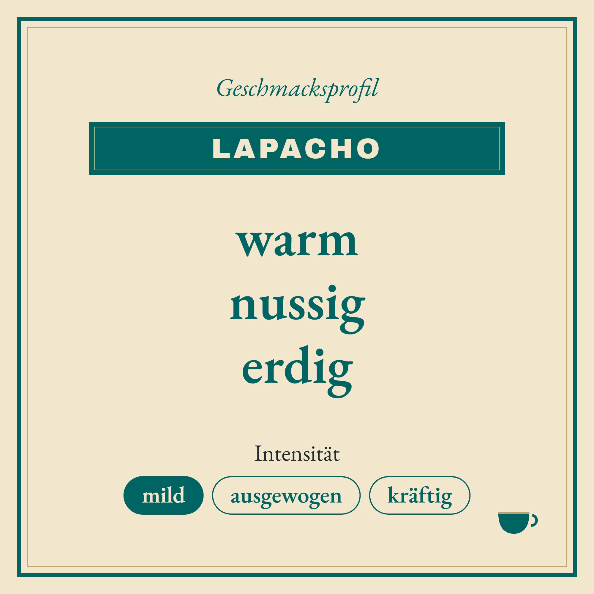 Geschmacksprofil Lapacho: warm, nussig und erdig