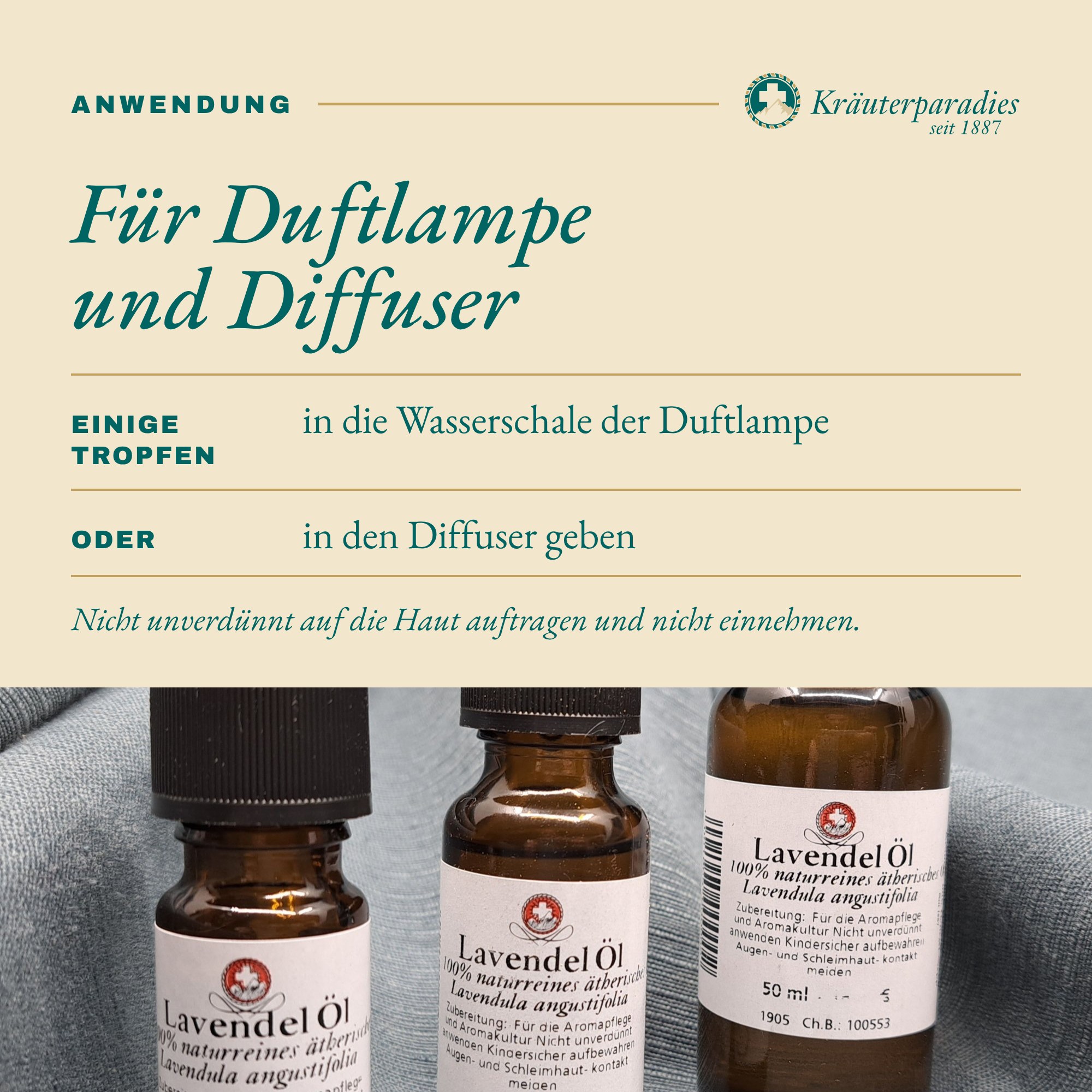 Lavendelöl: Für Duftlampe und Diffuser