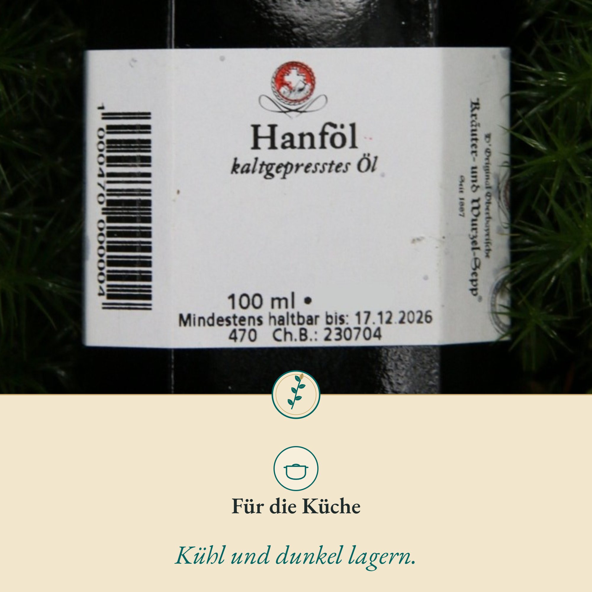 Anwendung Hanföl: für die Küche