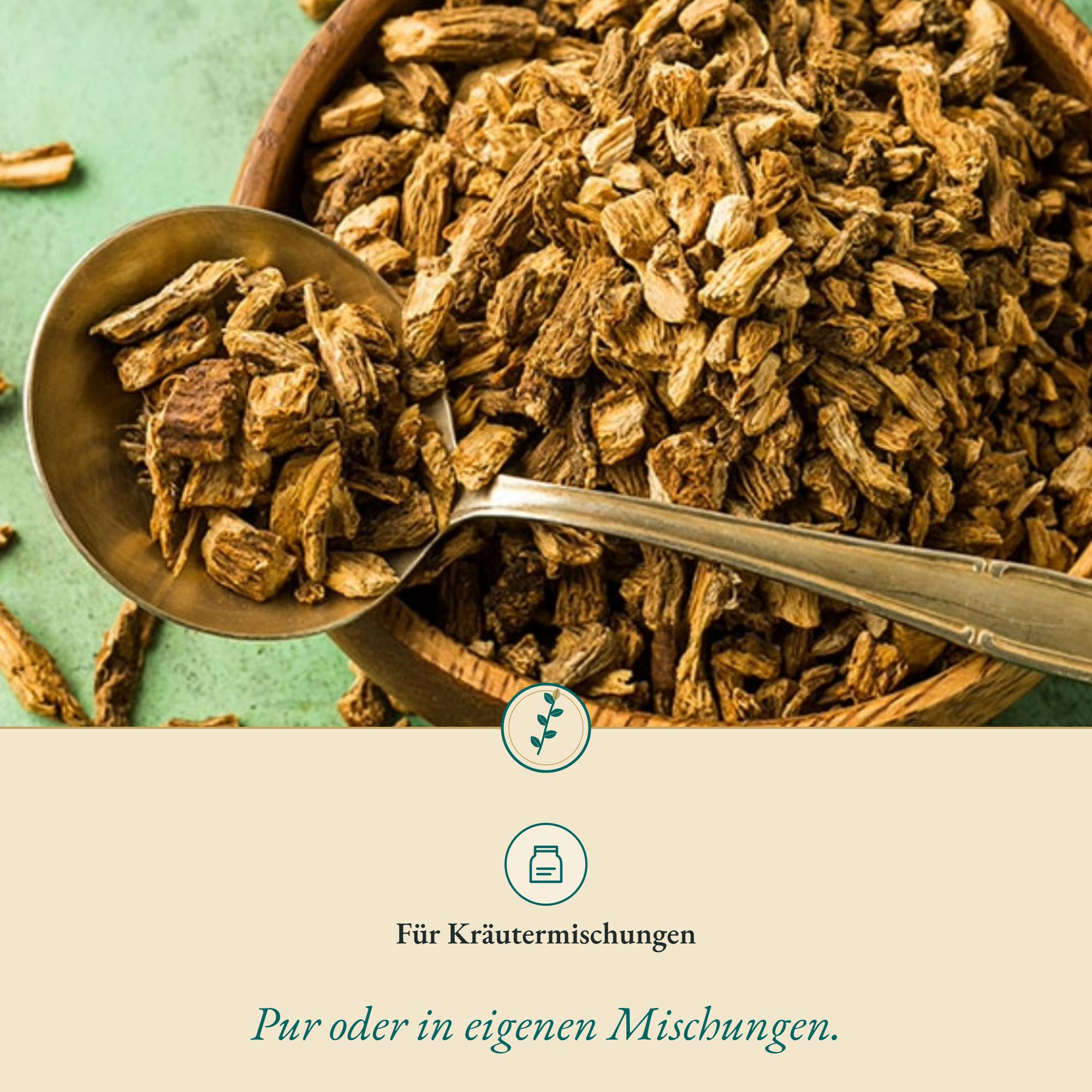 Anwendung Eberwurz/Silberdistel: für Kräutermischungen