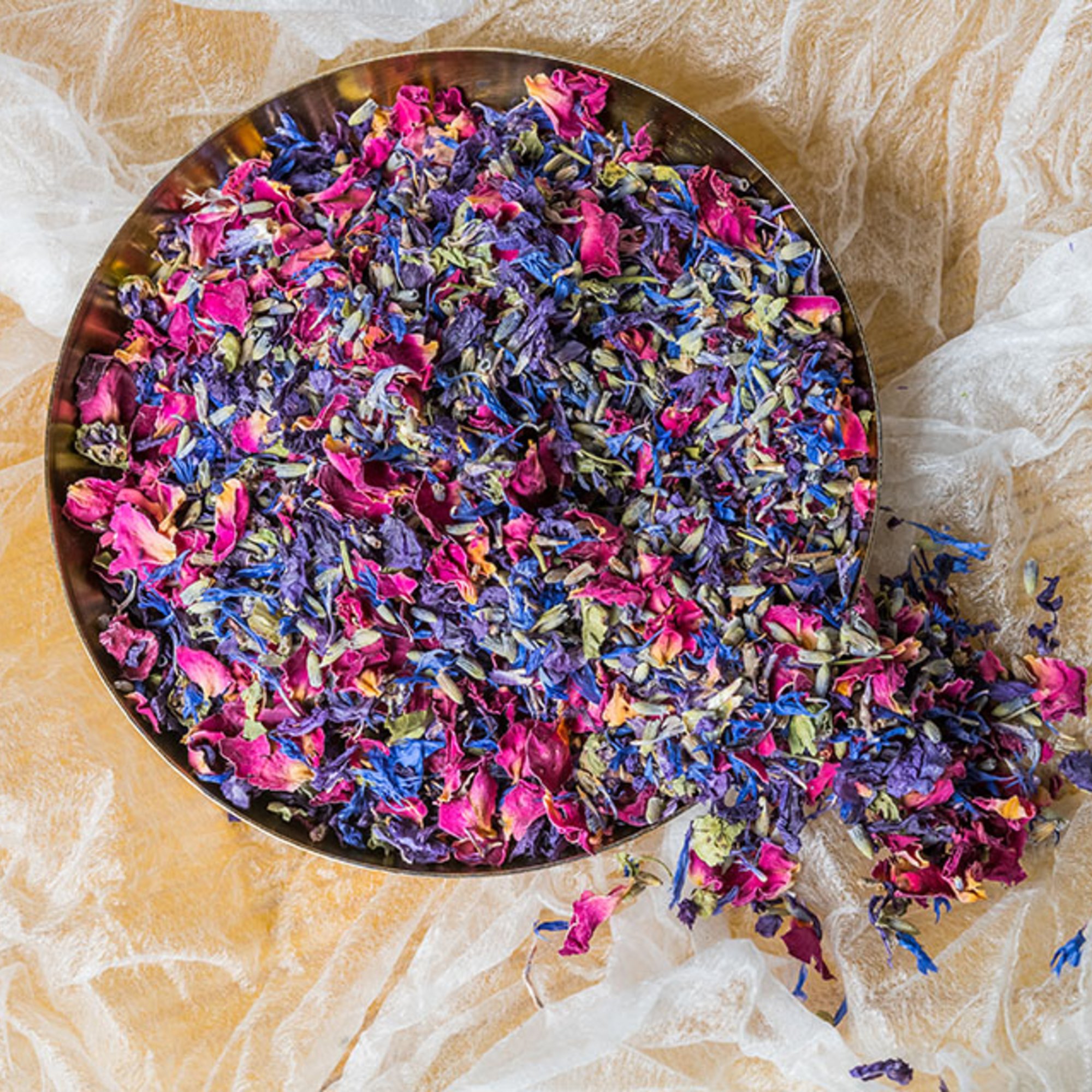 Blütenmischung blau/violett essbar, 20 g – Kräuterparadies seit 1887