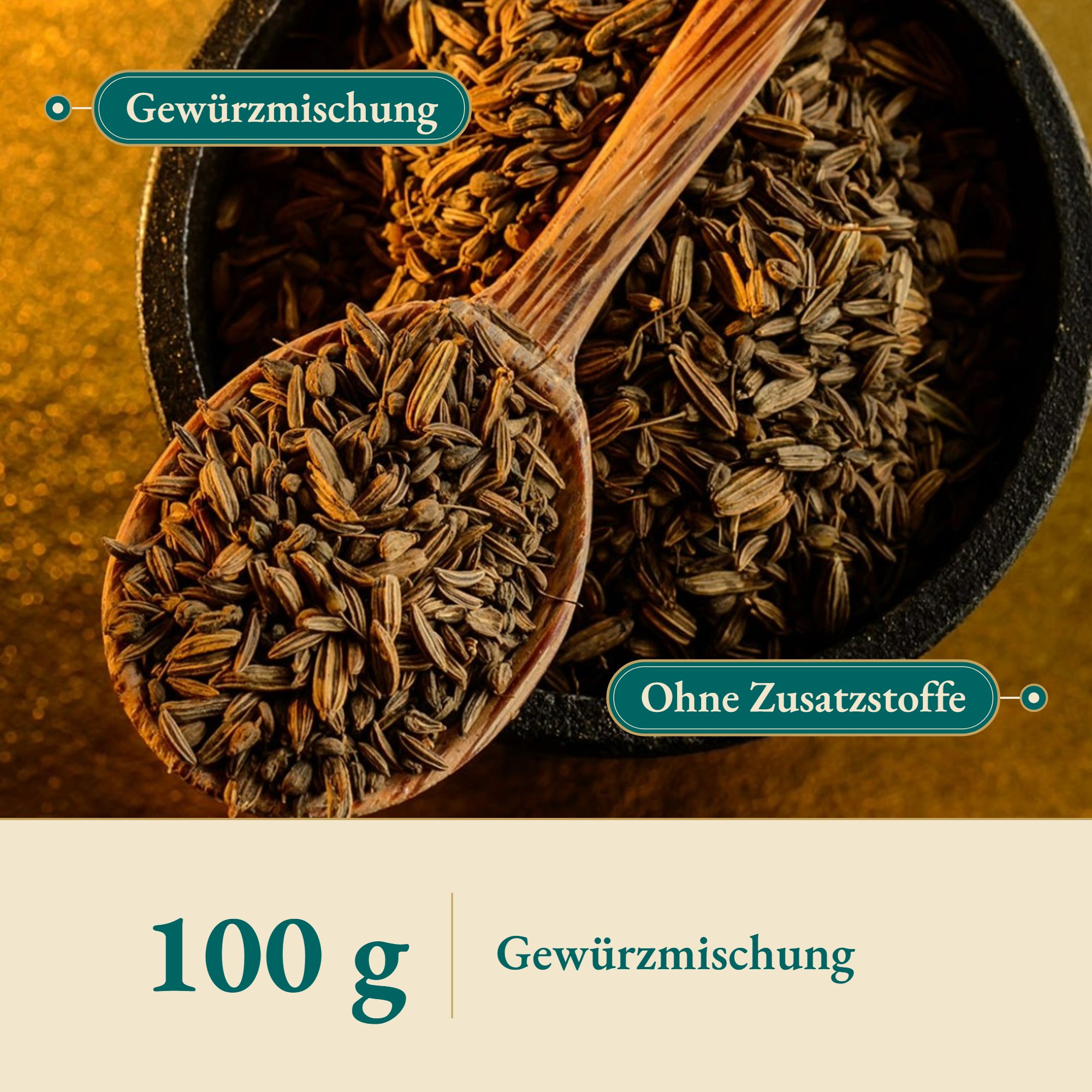 Nahaufnahme Anis Fenchel Kümmel Brotgewürz – Kräuterparadies seit 1887