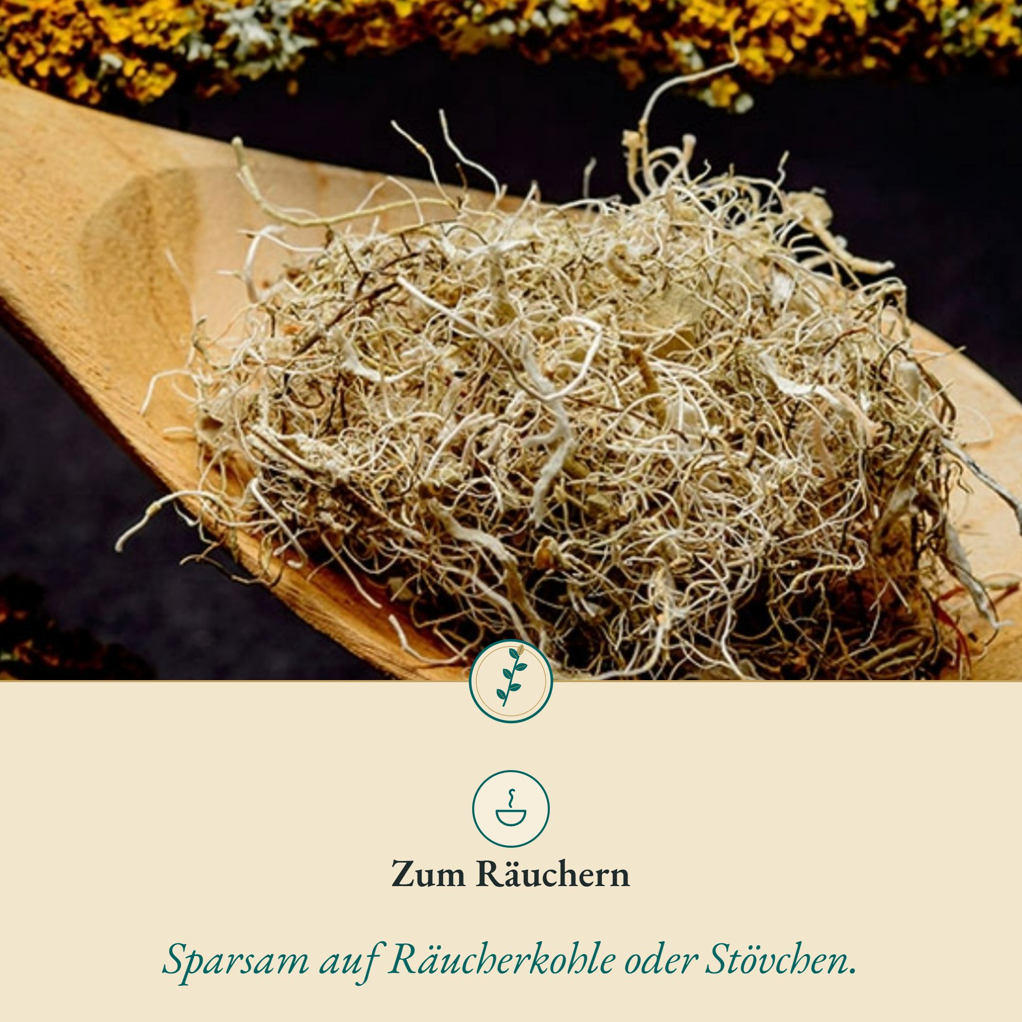 Anwendung Bartflechte: zum Räuchern
