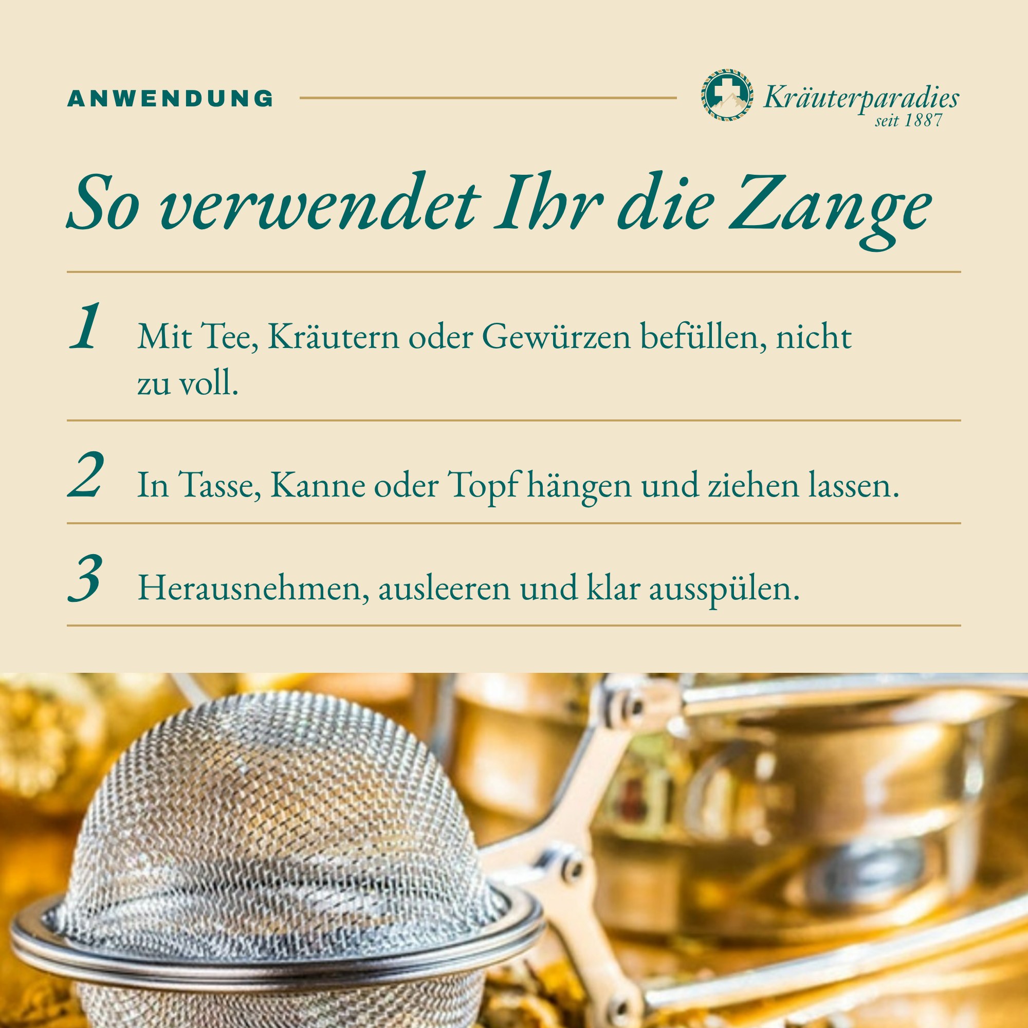 Tee Ei Zange: So verwendet Ihr die Zange