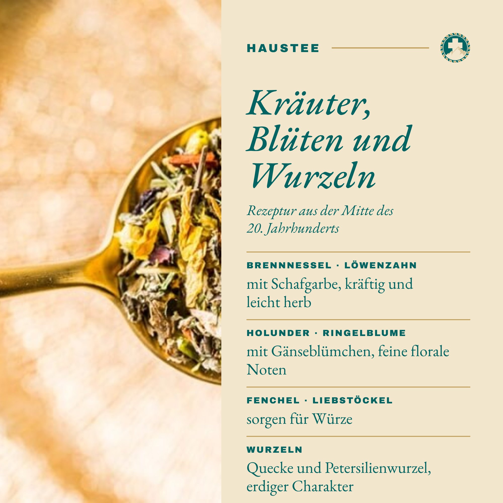 Haustee E: Kräuter, Blüten und Wurzeln