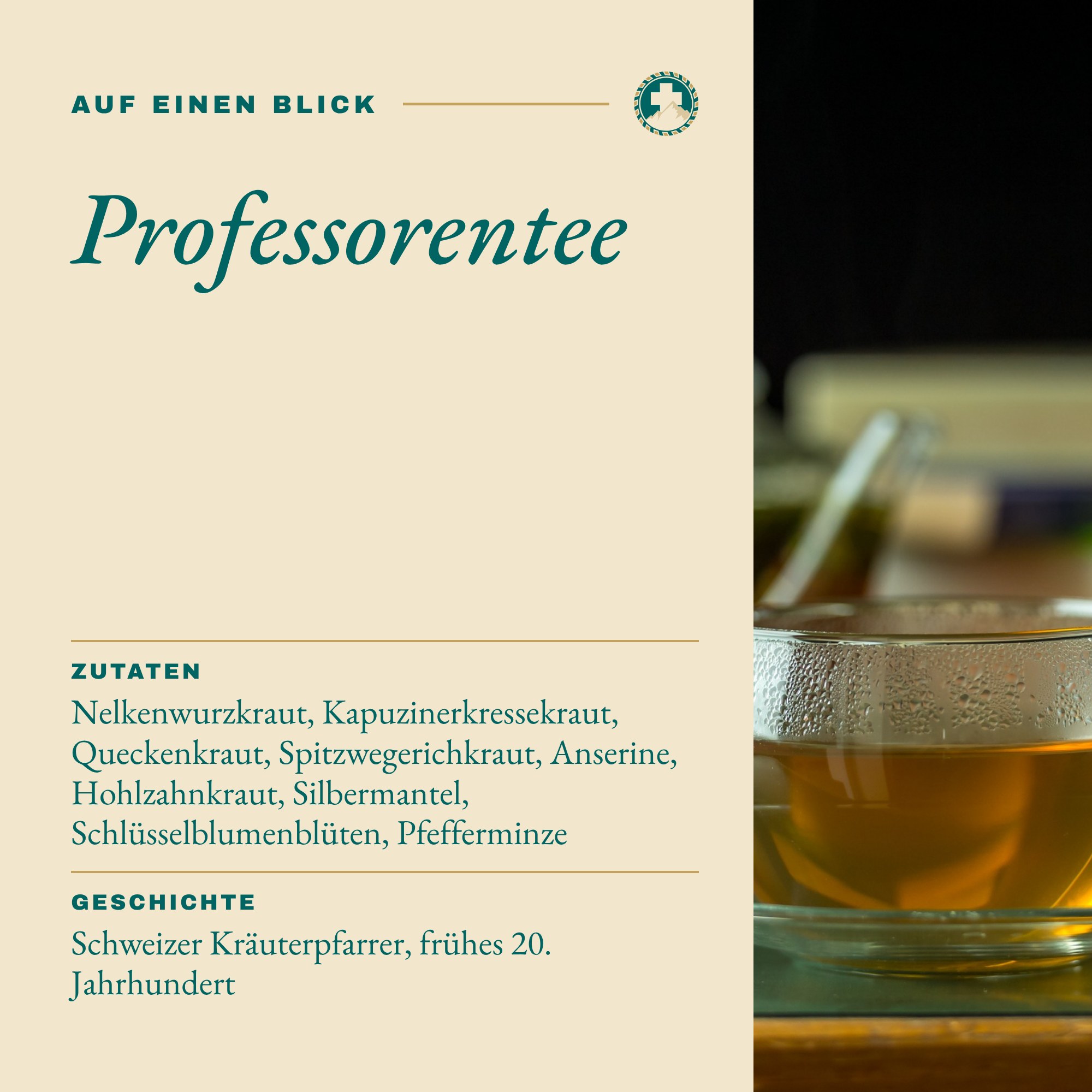 Professorentee auf einen Blick: Inhalt und Zutaten