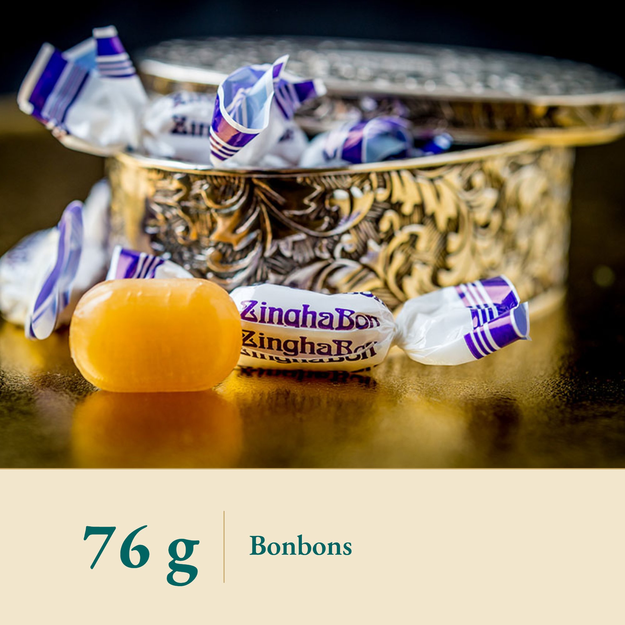 Nahaufnahme Ingwer Bonbons – Kräuterparadies seit 1887