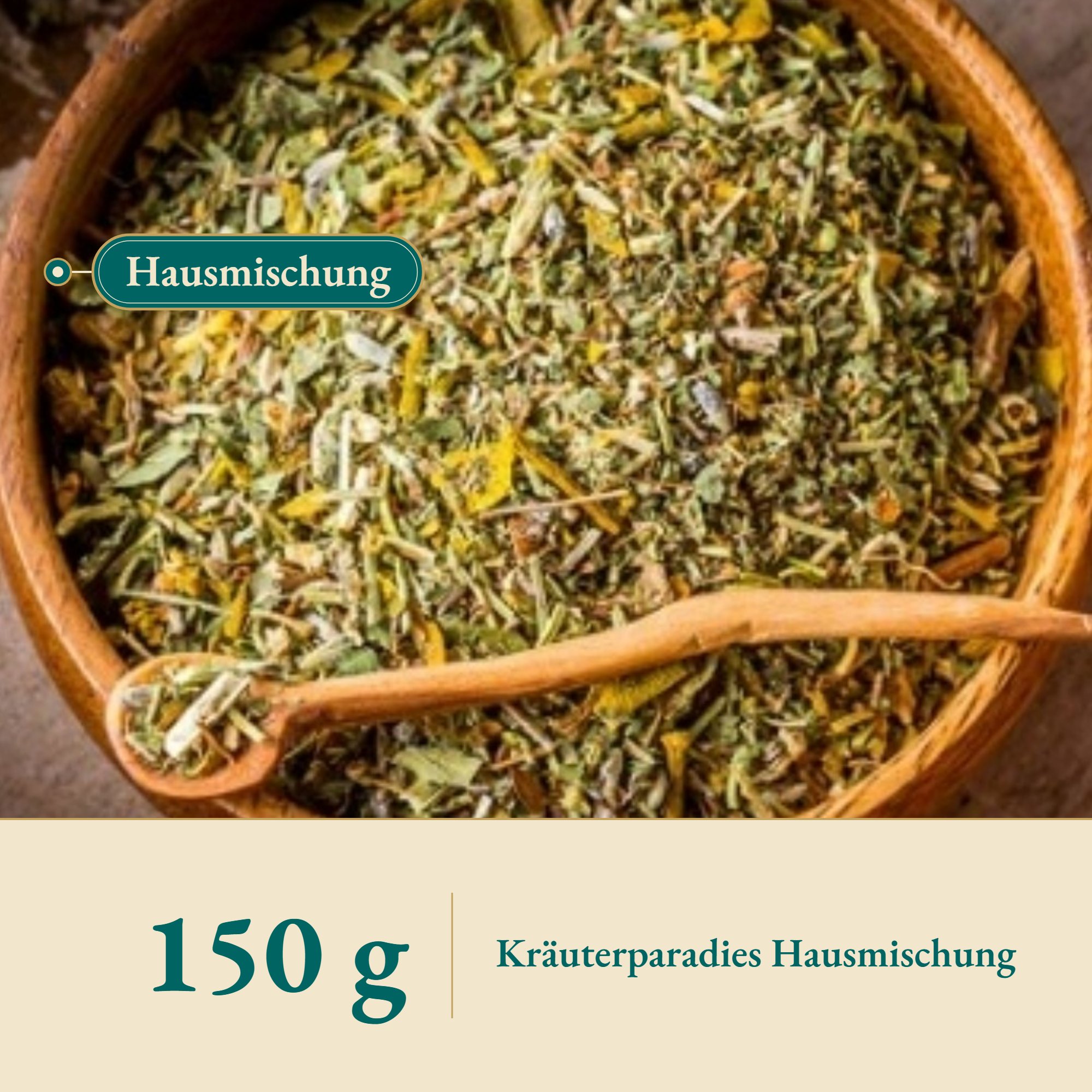 Nahaufnahme Haustee HB – Kräuterparadies seit 1887